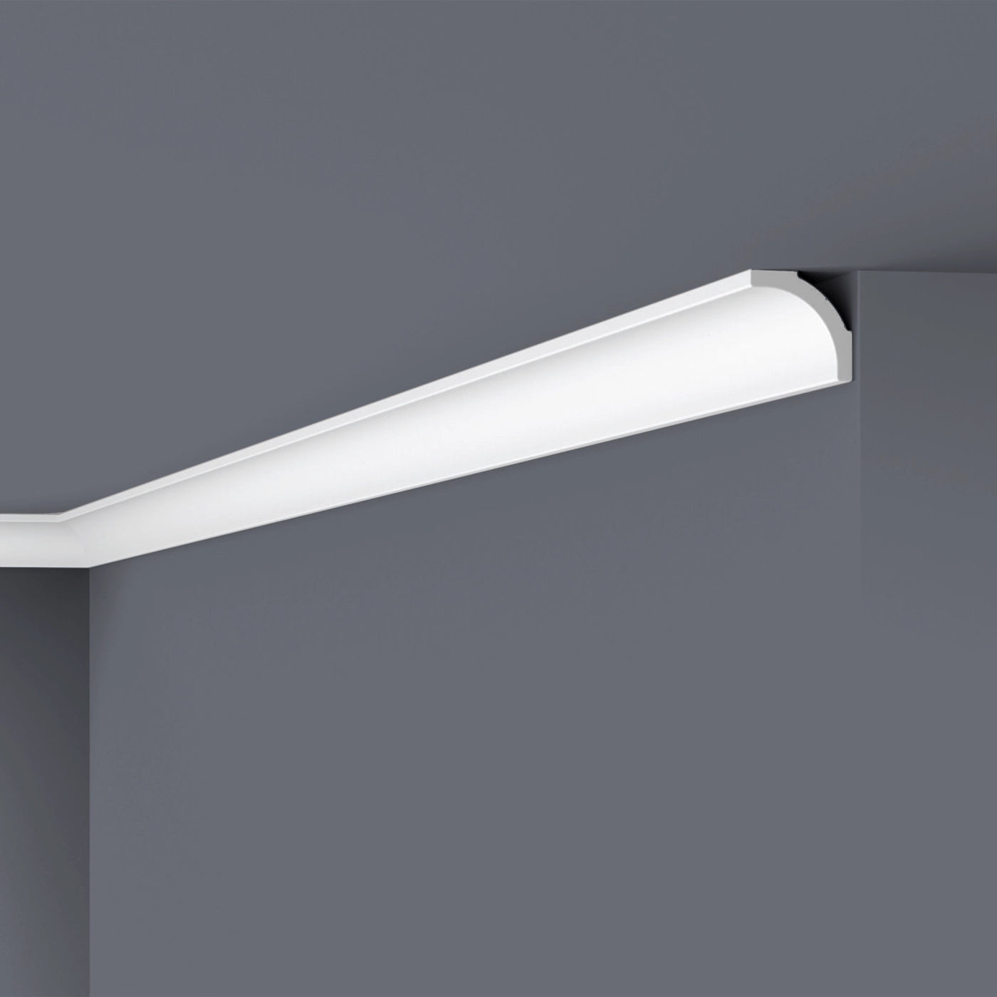 NOMASTYL® NMC 2m Ceiling Coving on plain wall and ceiling Decormania UK