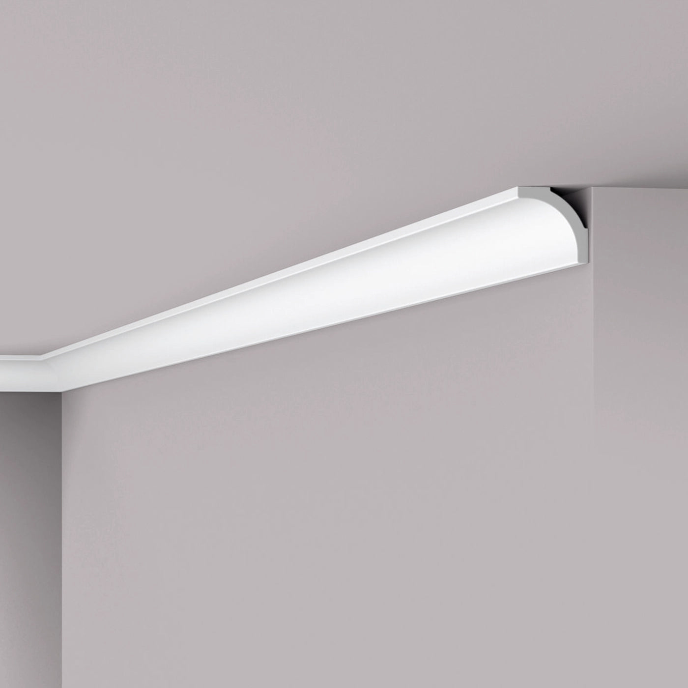 NOMASTYL® NMC 2m Ceiling Coving on plain wall and ceiling Decormania UK