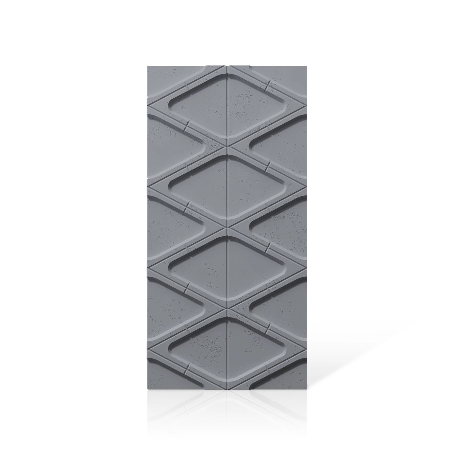 3D Concrete Wall Panels DIAMONDS colour swatch on white background DecorMania UK