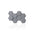 3D Concrete Wall Panels HEXAGON colour swatch on white background DecorMania UK