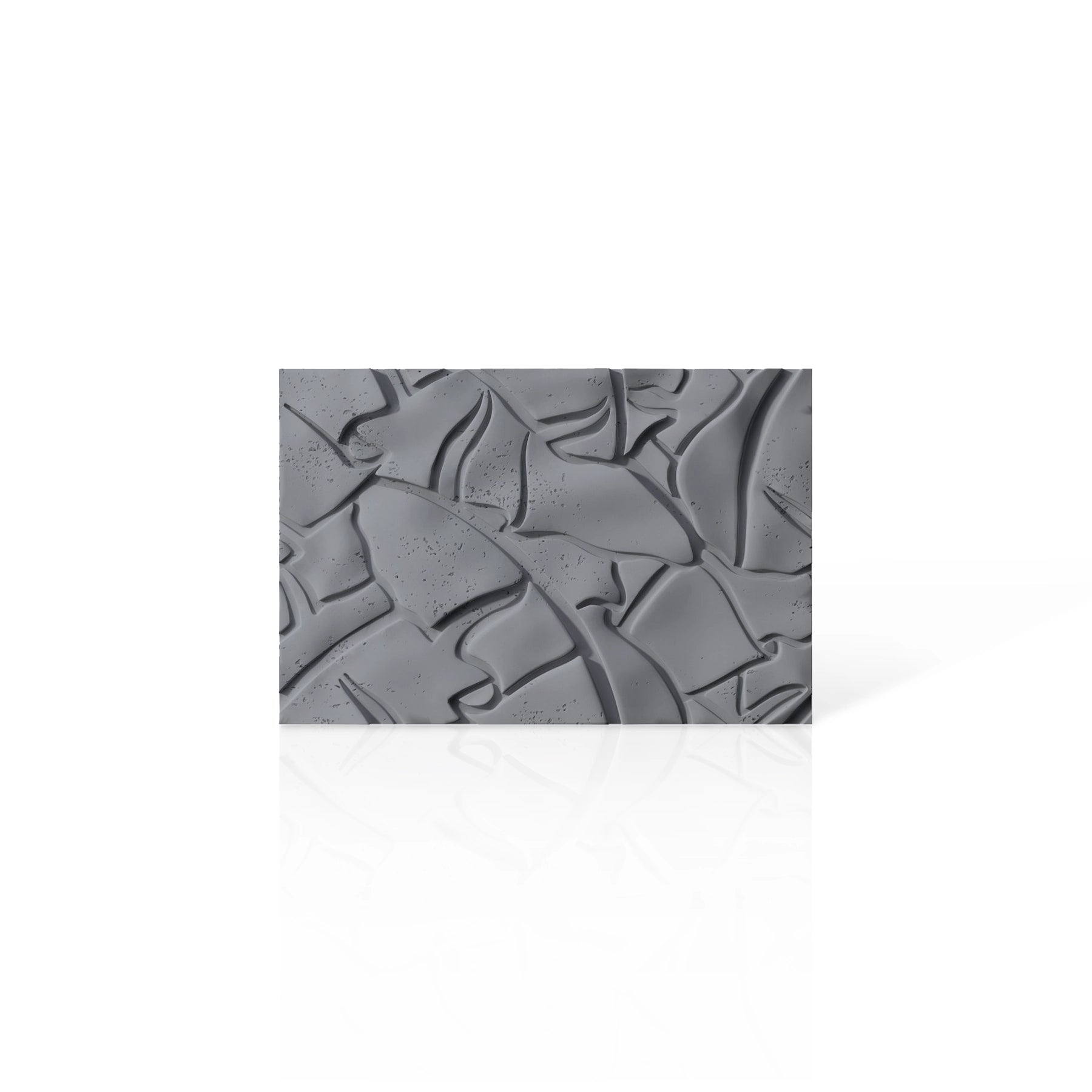 3D Concrete Wall Panels LEAF colour swatch on white background DecorMania UK