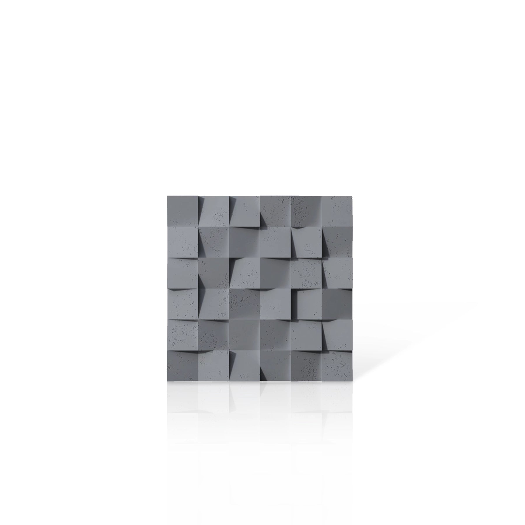 3D Concrete Wall Panels MULTISQUARES colour swatch on white background DecorMania UK
