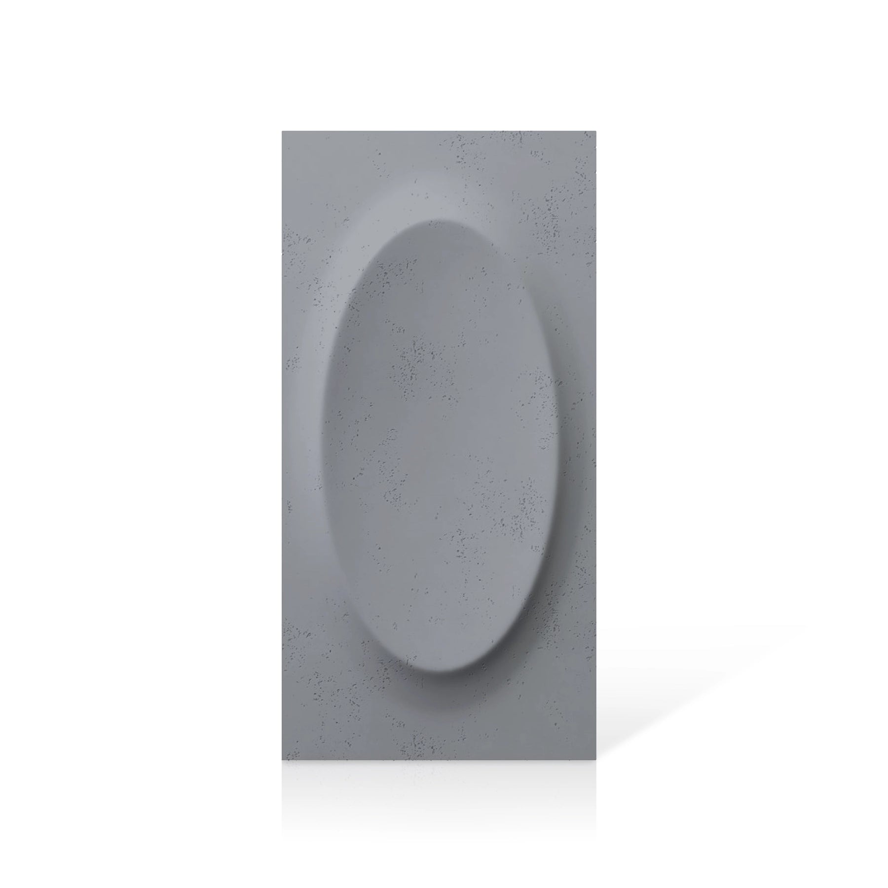 3D Concrete Wall Panels OVAL colour swatch on white background DecorMania UK