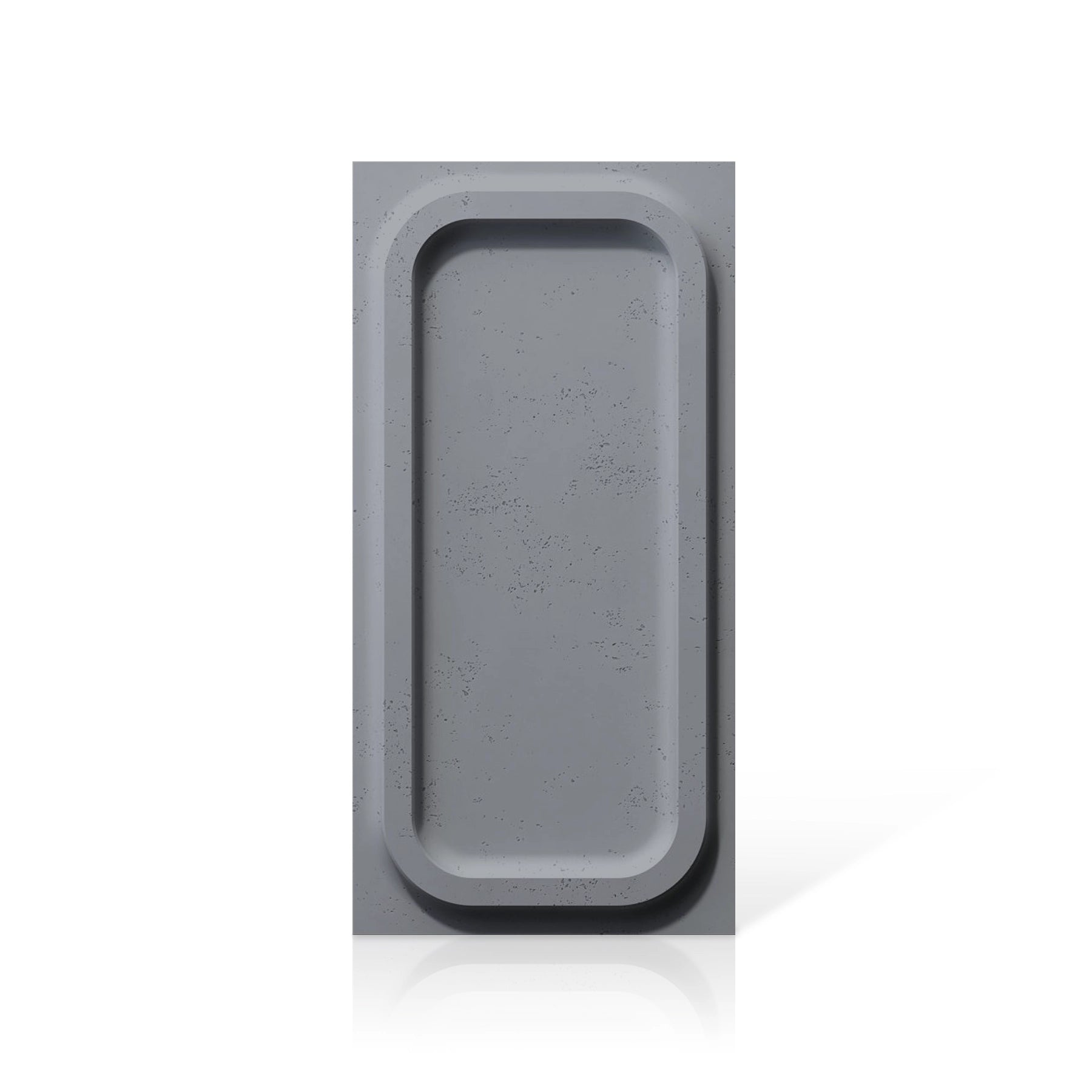 3D Concrete Wall Panels PORTHOLE colour swatch on white background DecorMania UK