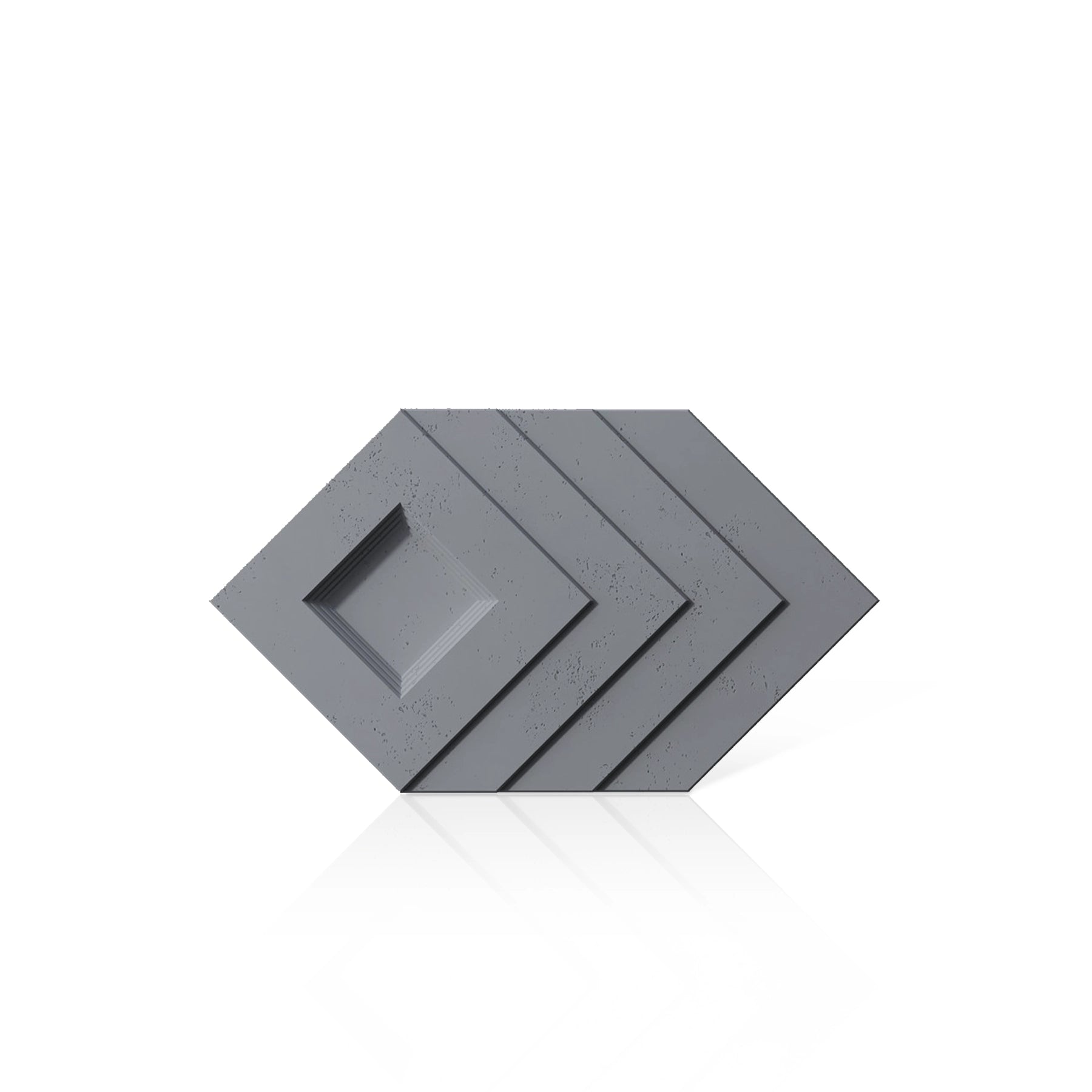 3D Concrete Wall Panels SHADOW colour swatch on white background DecorMania UK