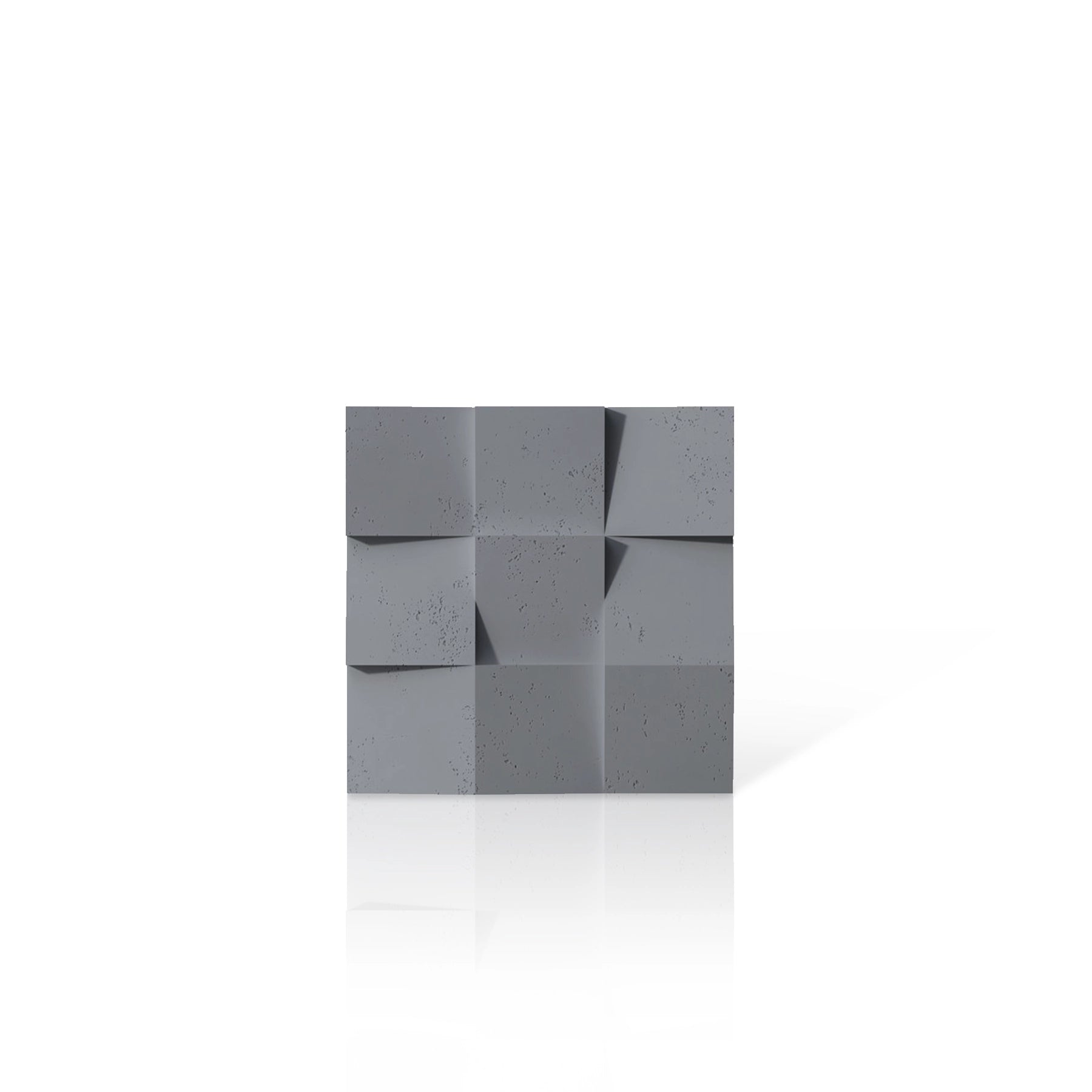 3D Concrete Wall Panels SQUARES colour swatch on white background DecorMania UK