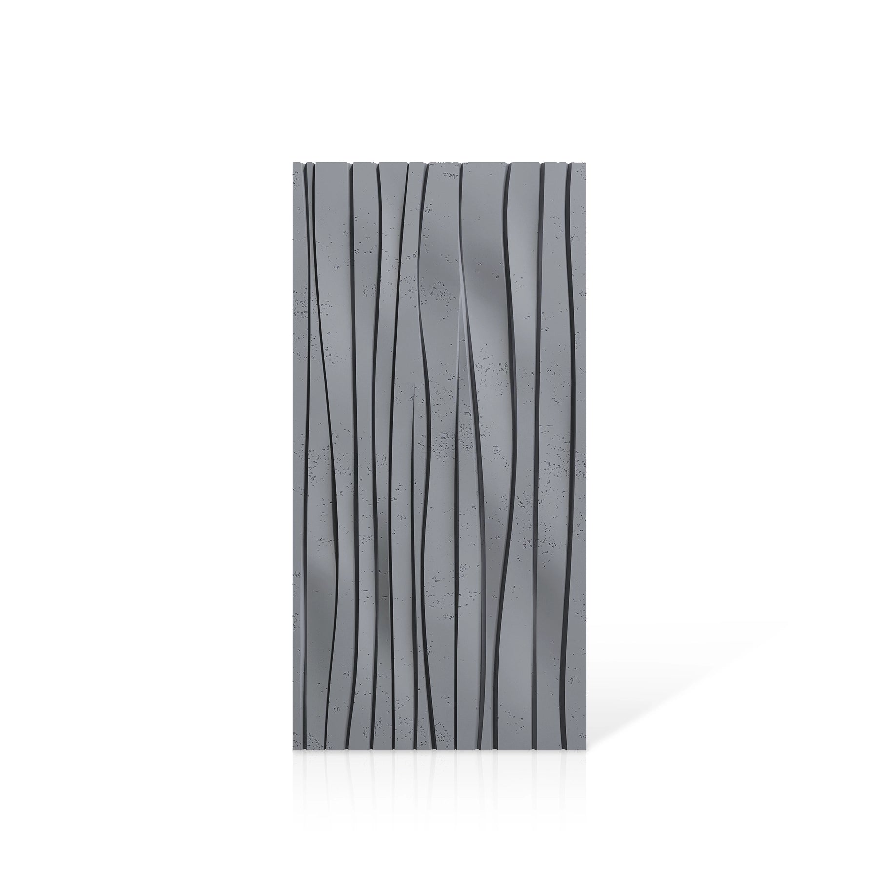 3D Concrete Wall Panels WAVES colour swatch on white background DecorMania UK