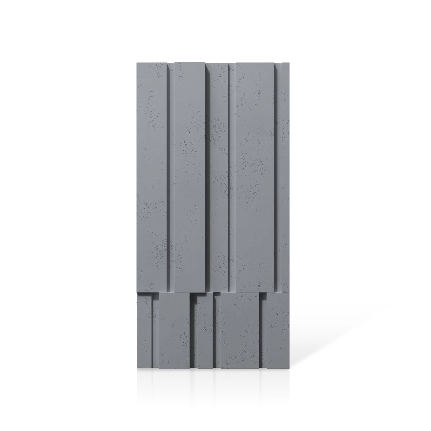 3D Concrete Wall Panels ROOFTOPS colour swatch on white background DecorMania UK