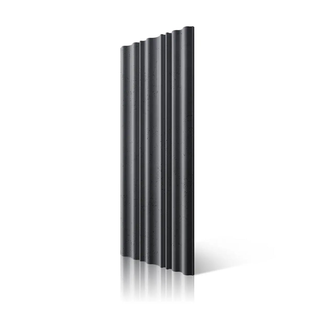 3D Concrete Wall Panels CURTAINS B8 colour on white background DecorMania UK