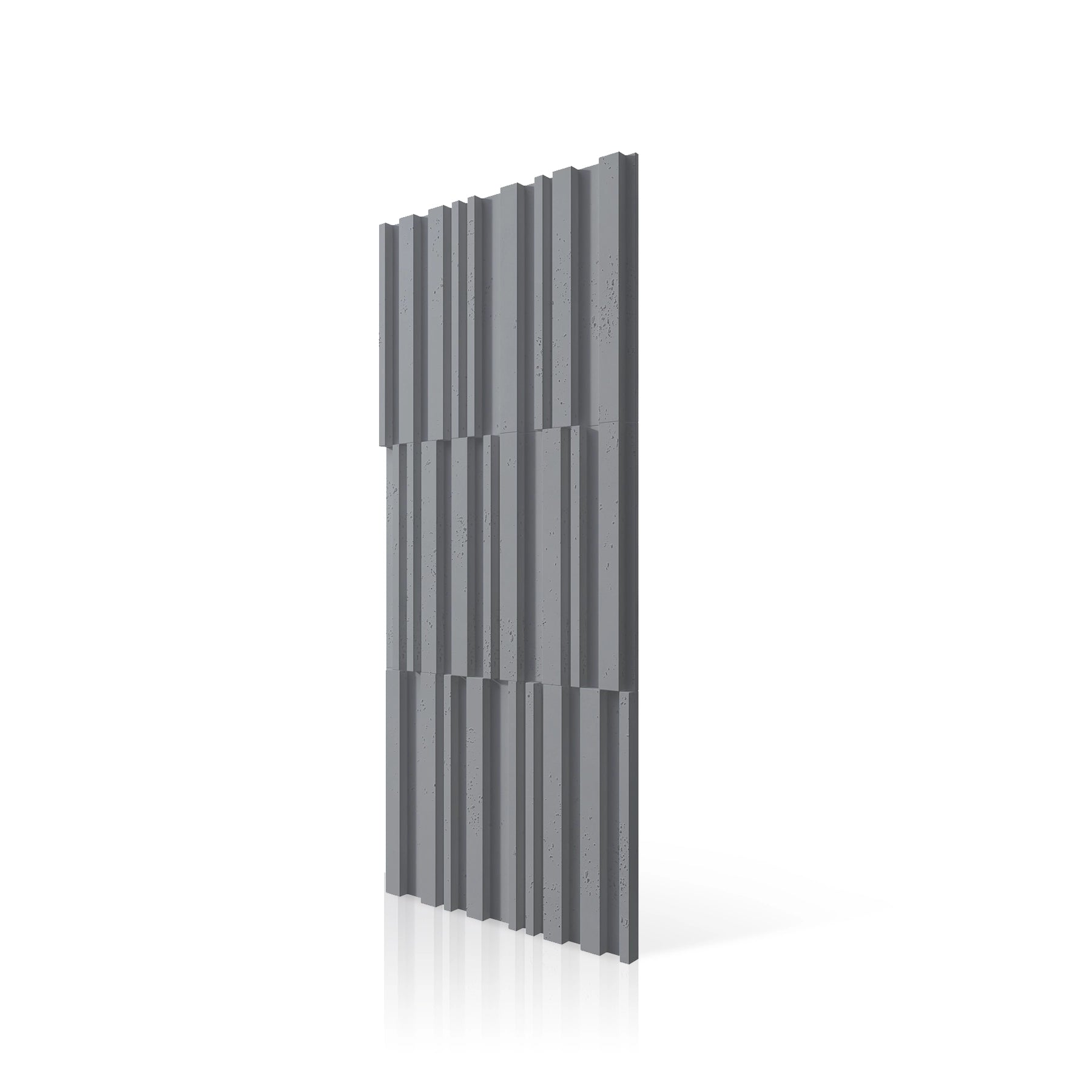 3D Concrete Wall Panels RIFT MIXED colour swatch on white background DecorMania UK
