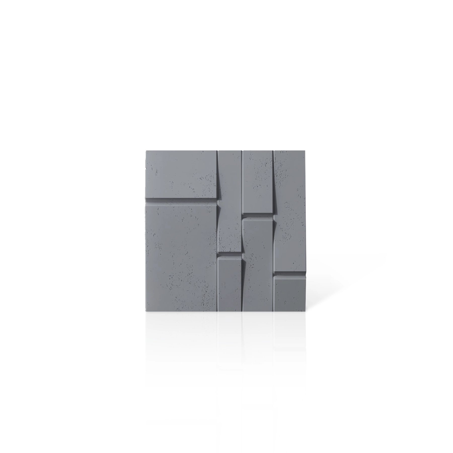 3D Concrete Wall Panels BREAK OUT colour swatch on white background DecorMania UK