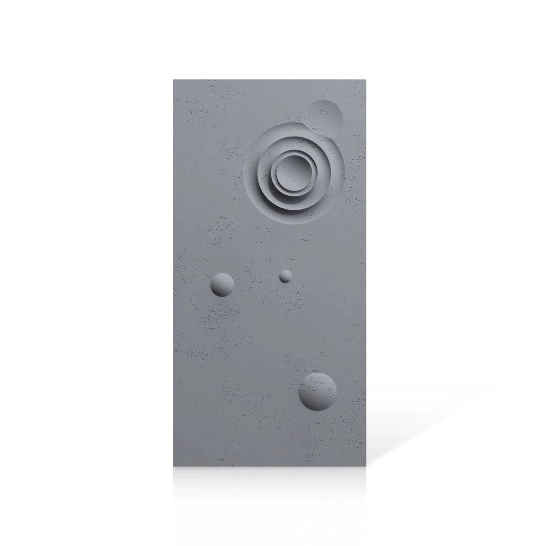 3D Concrete Wall Panels MOONS Models A&B colour swatch on white background DecorMania UK