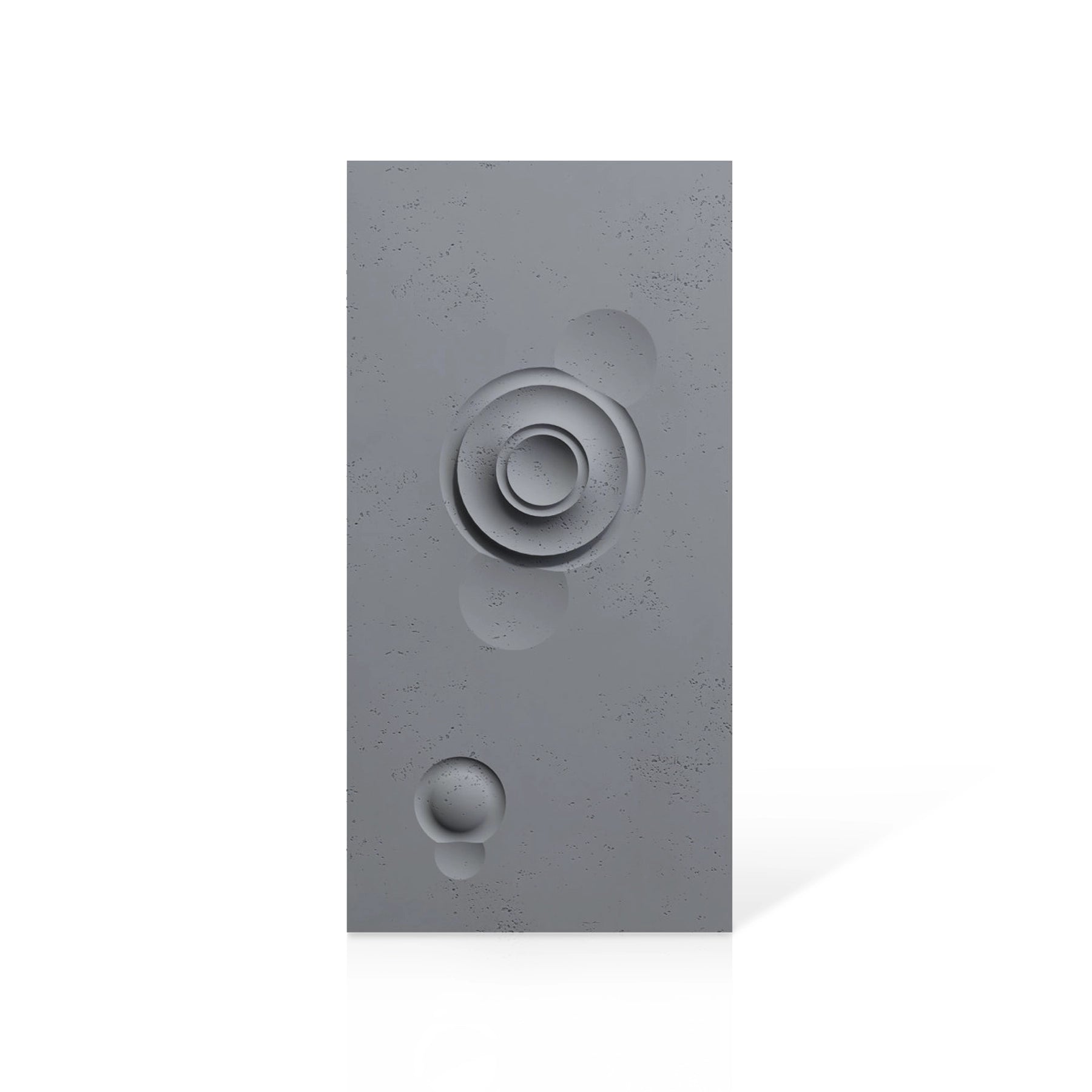 3D Concrete Wall Panels MOONS Models A&B colour swatch on white background DecorMania UK