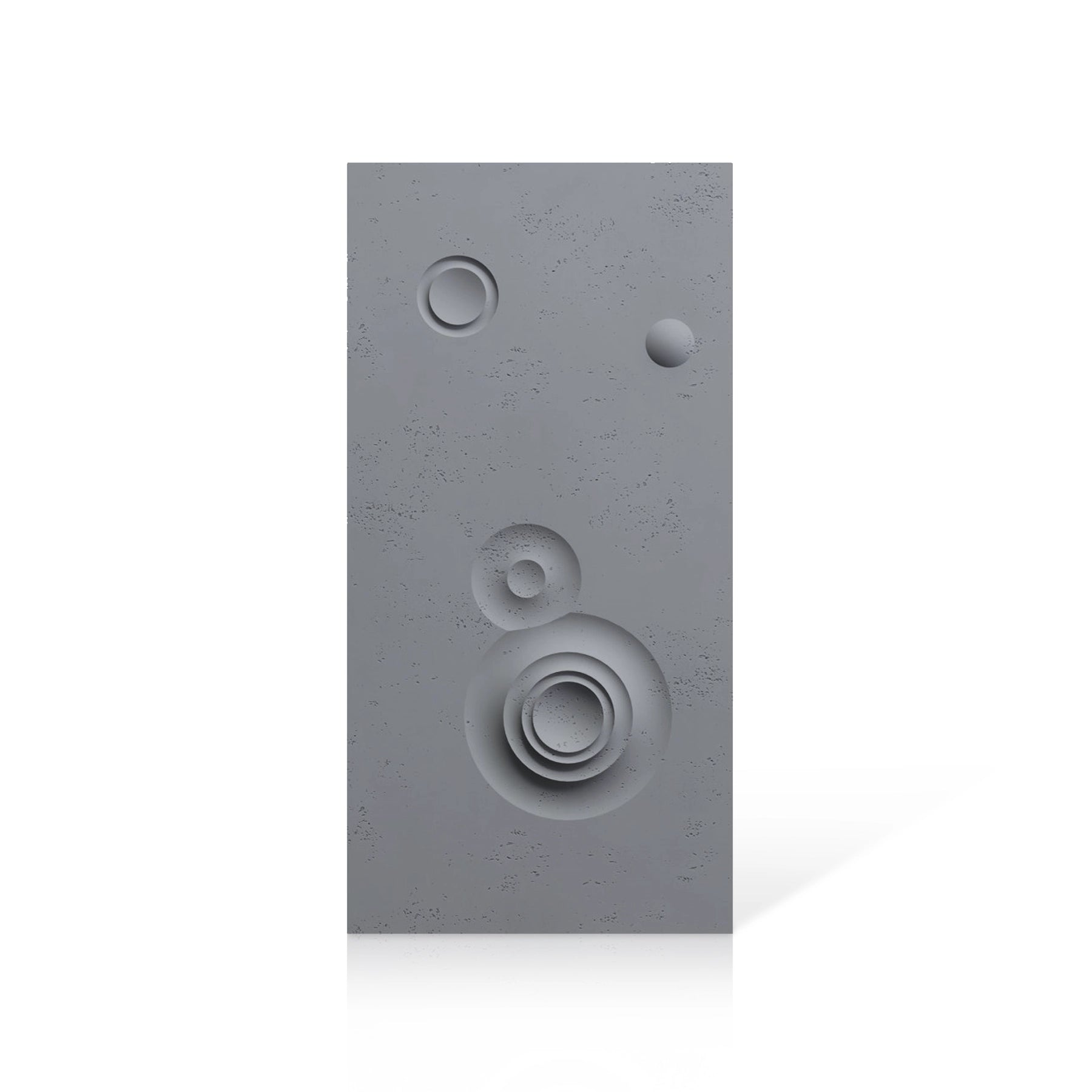 3D Concrete Wall Panels MOONS Models C&D colour swatch on white background DecorMania UK