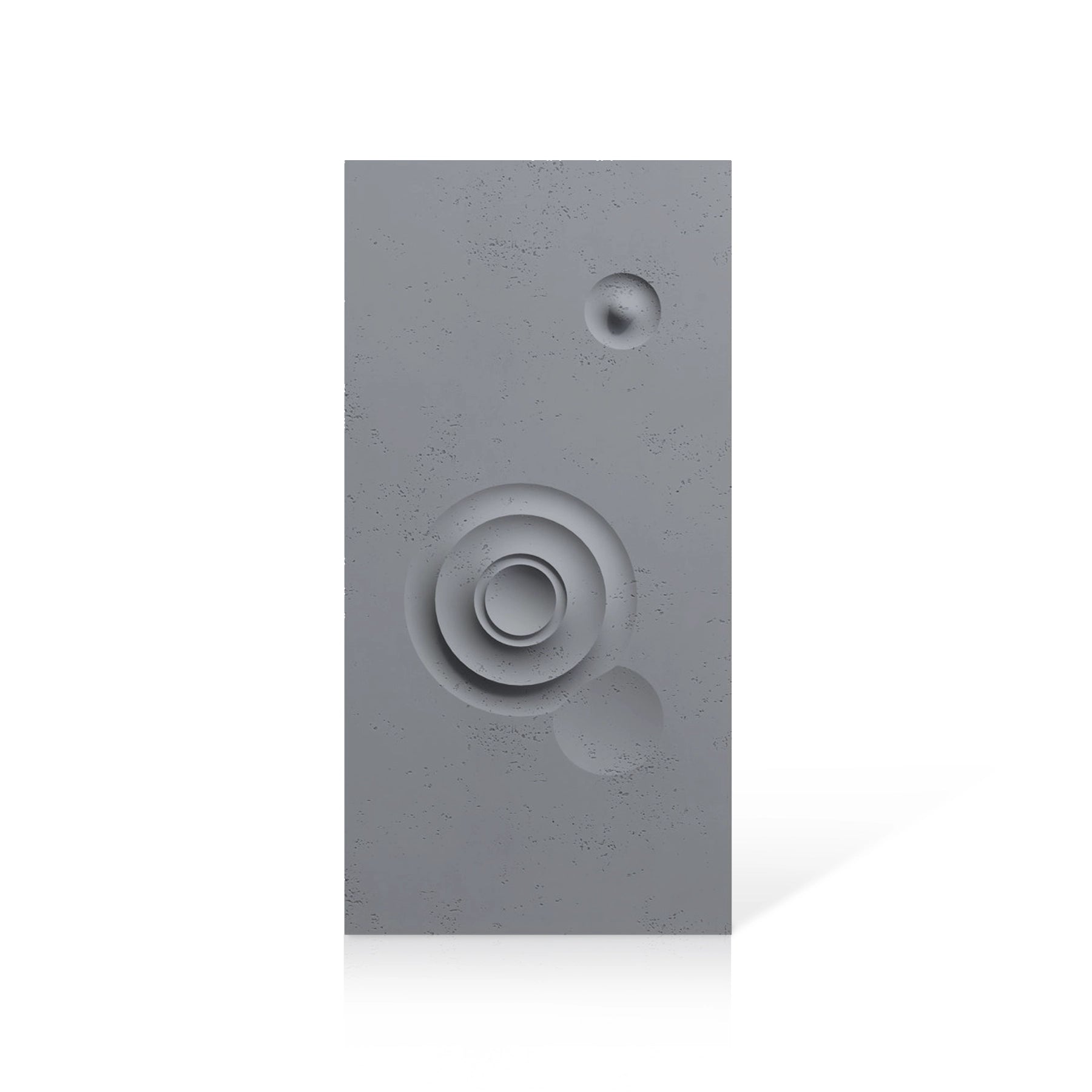 3D Concrete Wall Panels MOONS Models C&D colour swatch on white background DecorMania UK