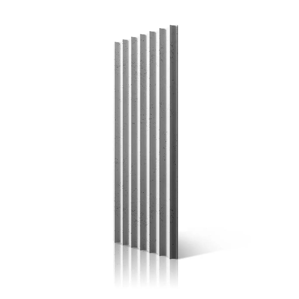 3D Concrete Wall Panels GROOVER S BS on white background DecorMania UK