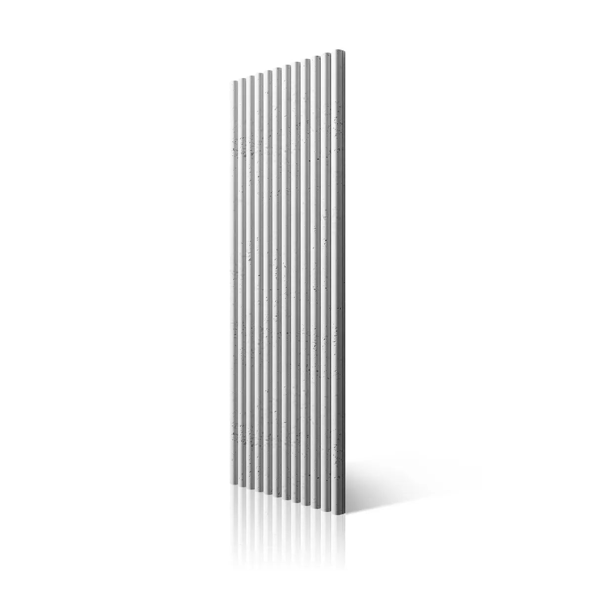 3D Concrete Wall Panels TUBES BS on white background DecorMania UK