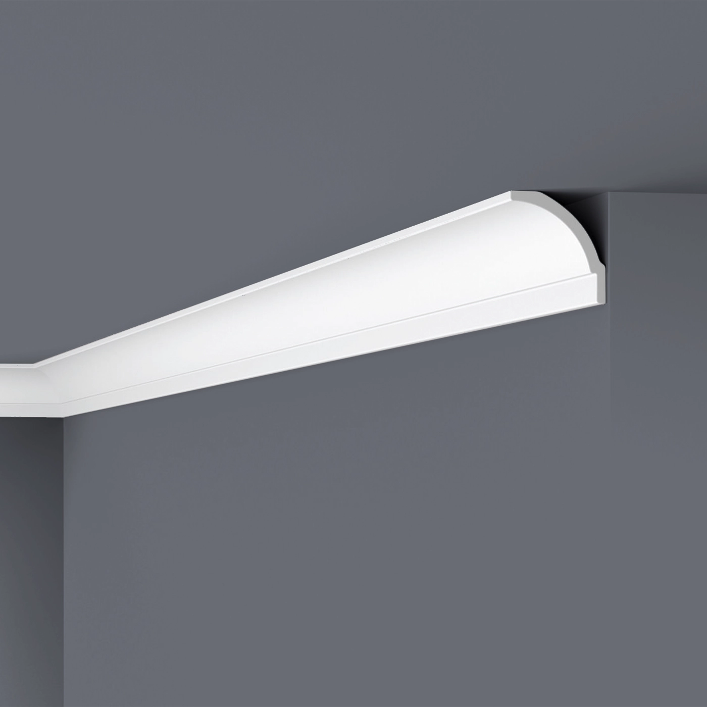 NOMASTYL® NMC 2m Ceiling Coving on plain wall and ceiling Decormania UK