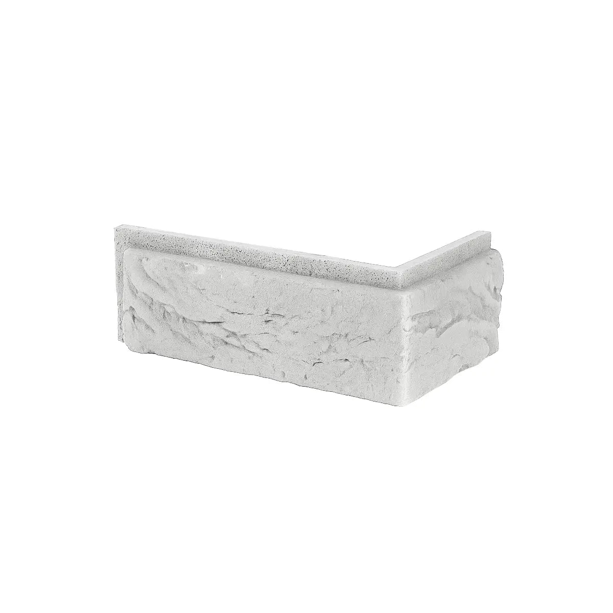 Brick Slips BOSTON Concrete Interior & Exterior - Box corner piece on white background Decormania UK