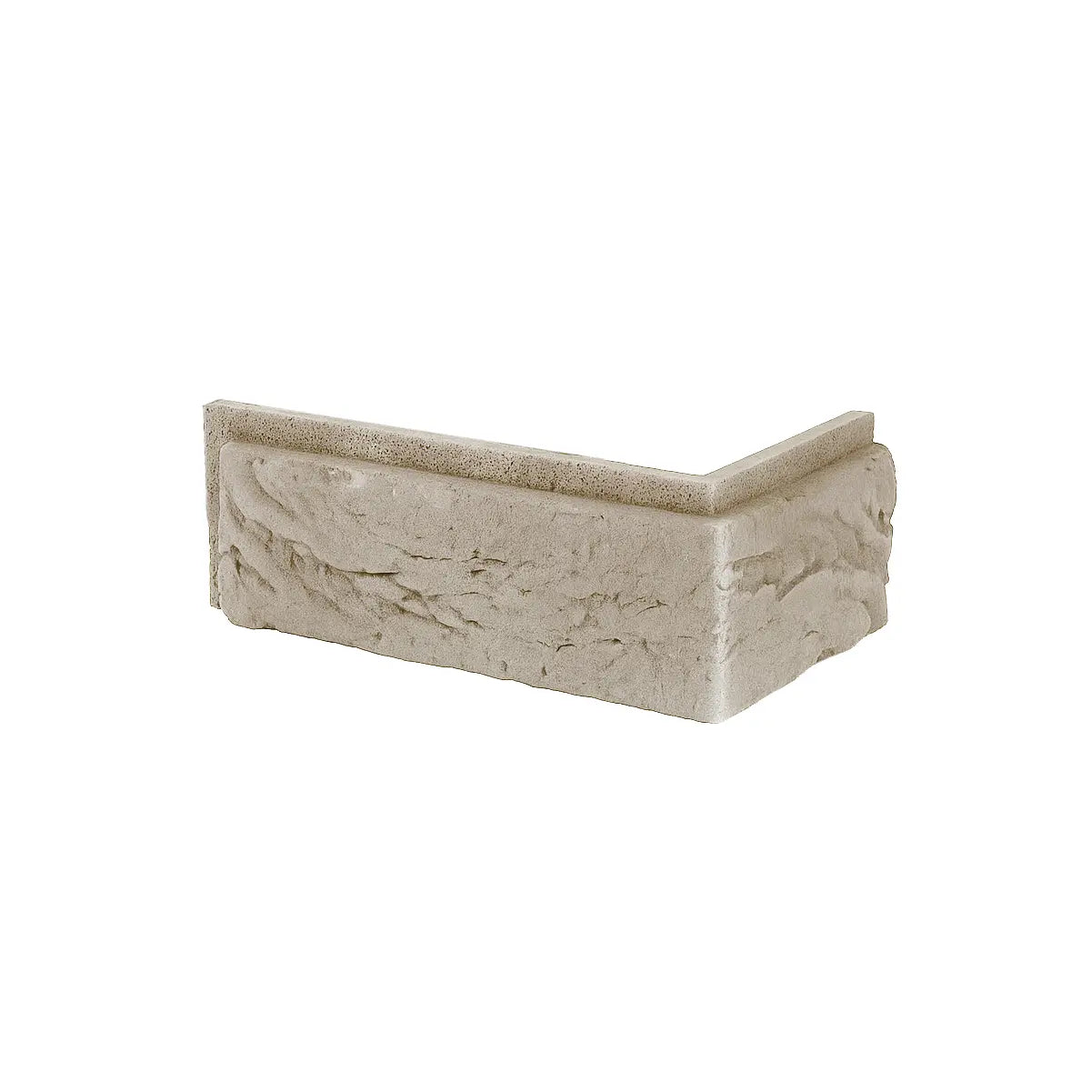 Brick Slips BOSTON Concrete Interior & Exterior - Box corner piece on white background Decormania UK