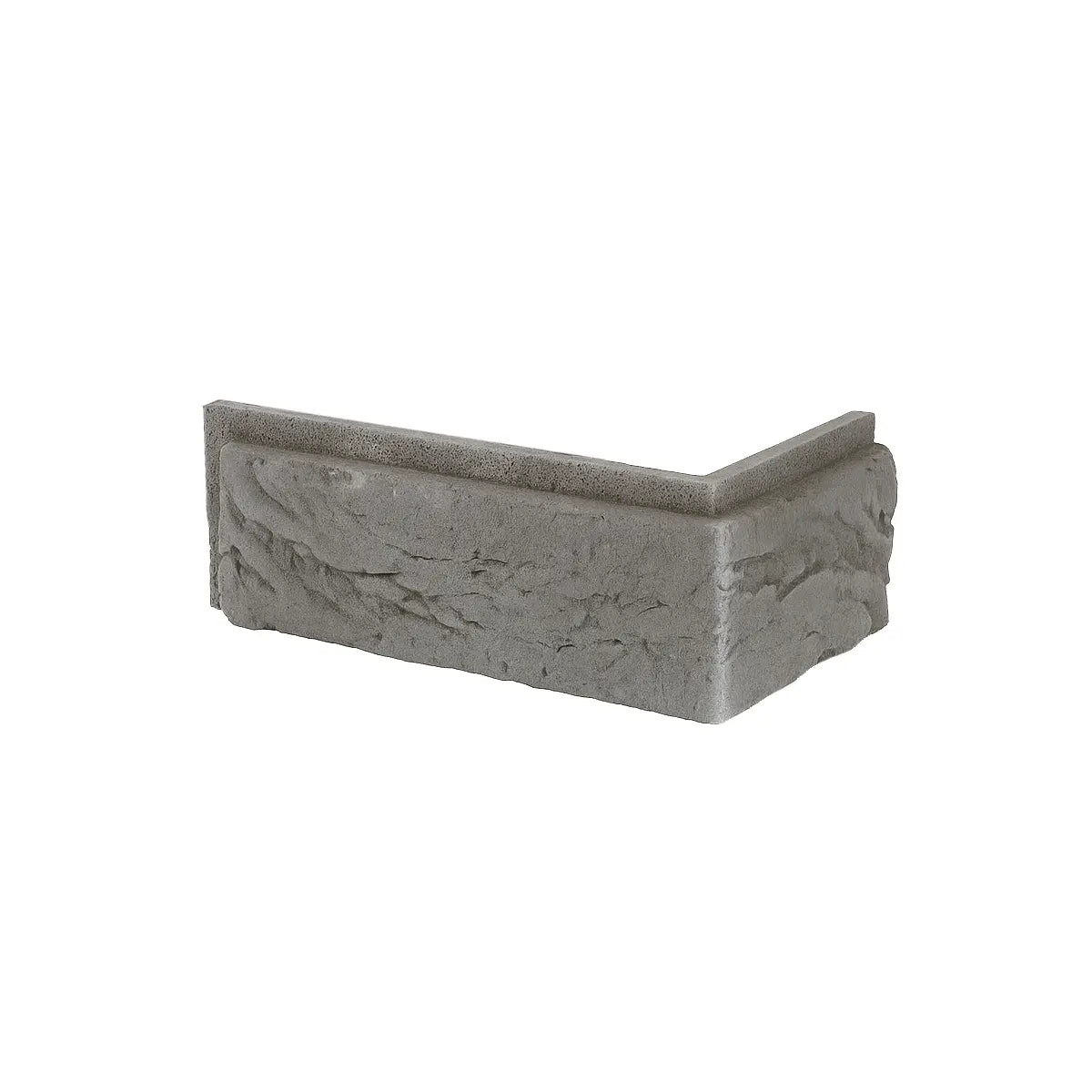 Brick Slips BOSTON Concrete Interior & Exterior - Box corner piece on white background Decormania UK
