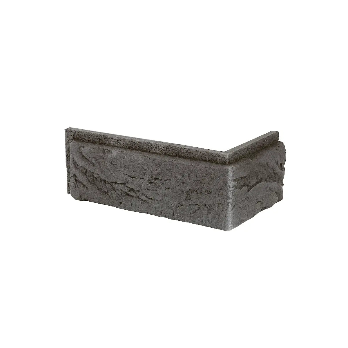 Brick Slips BOSTON Concrete Interior & Exterior - Box corner piece on white background Decormania UK