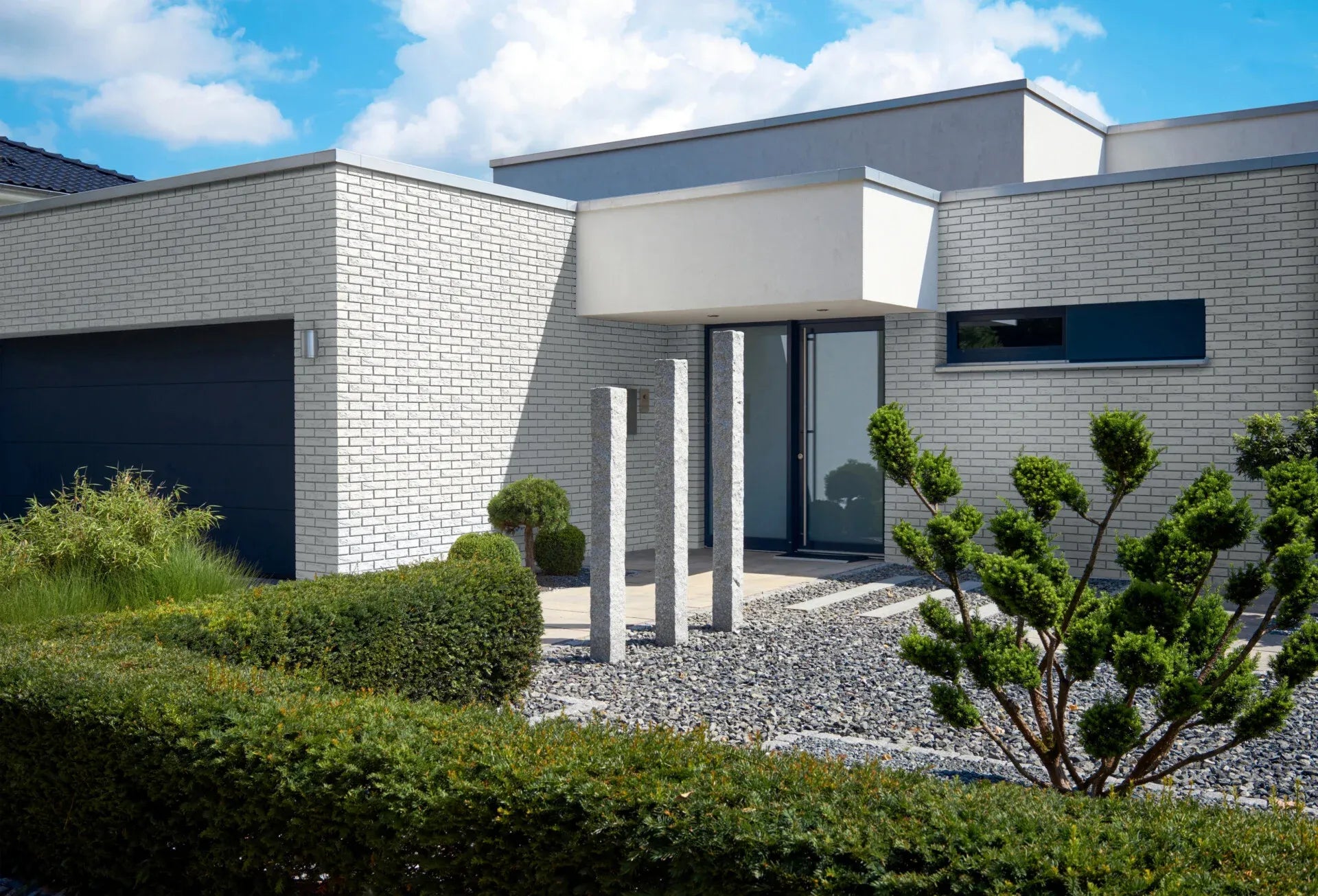 Brick Slips BOSTON Concrete Interior & Exterior - Box mounted on outside wal Decormania UK