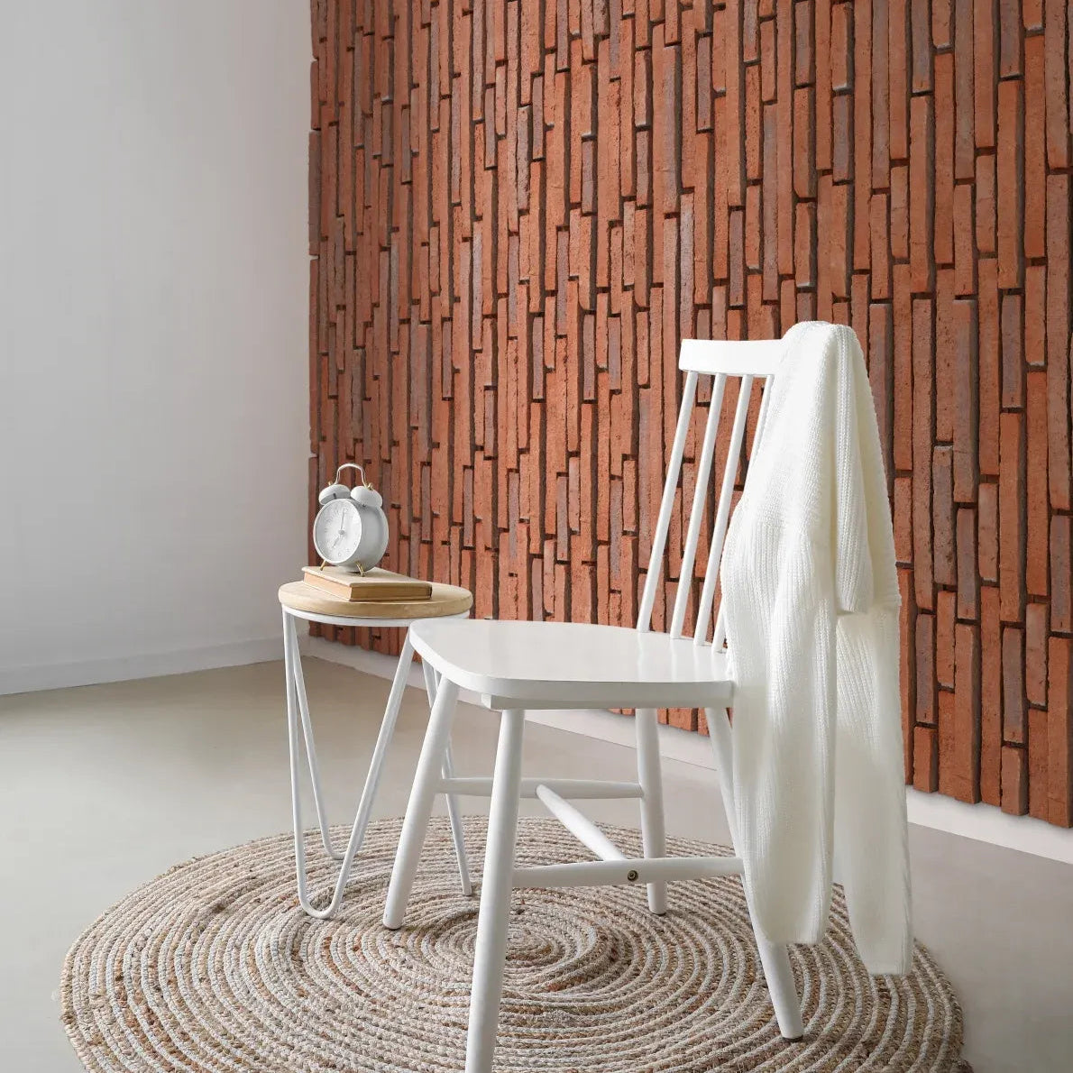 Brick Slips BRONX RED Concrete Interior & Exterior - Box in white interior Decormania UK