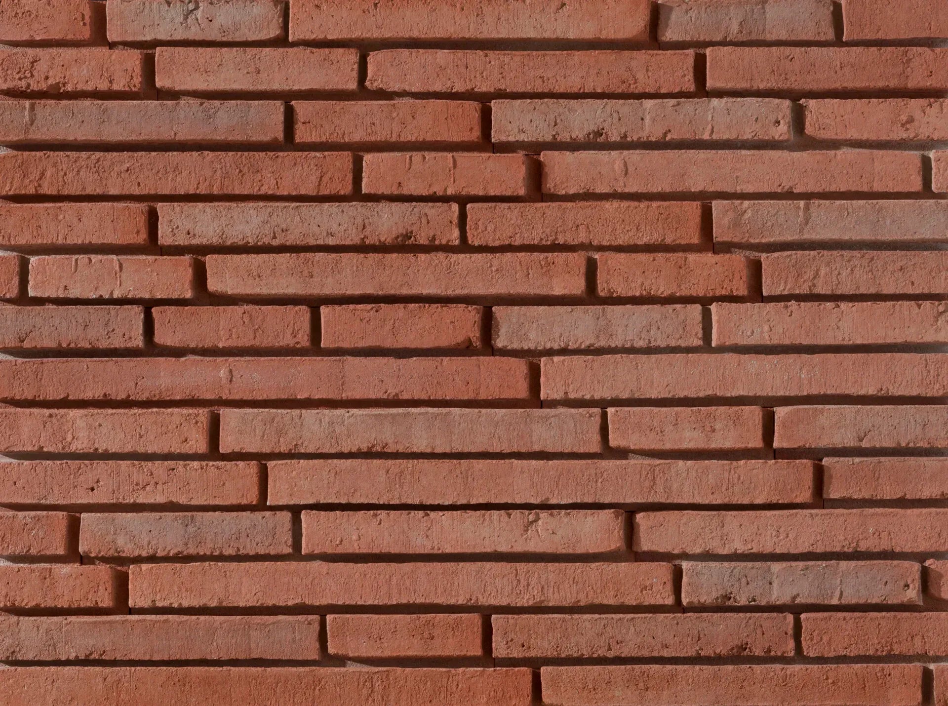 Brick Slips BRONX RED Concrete Interior & Exterior - Box texture closeup Decormania UK