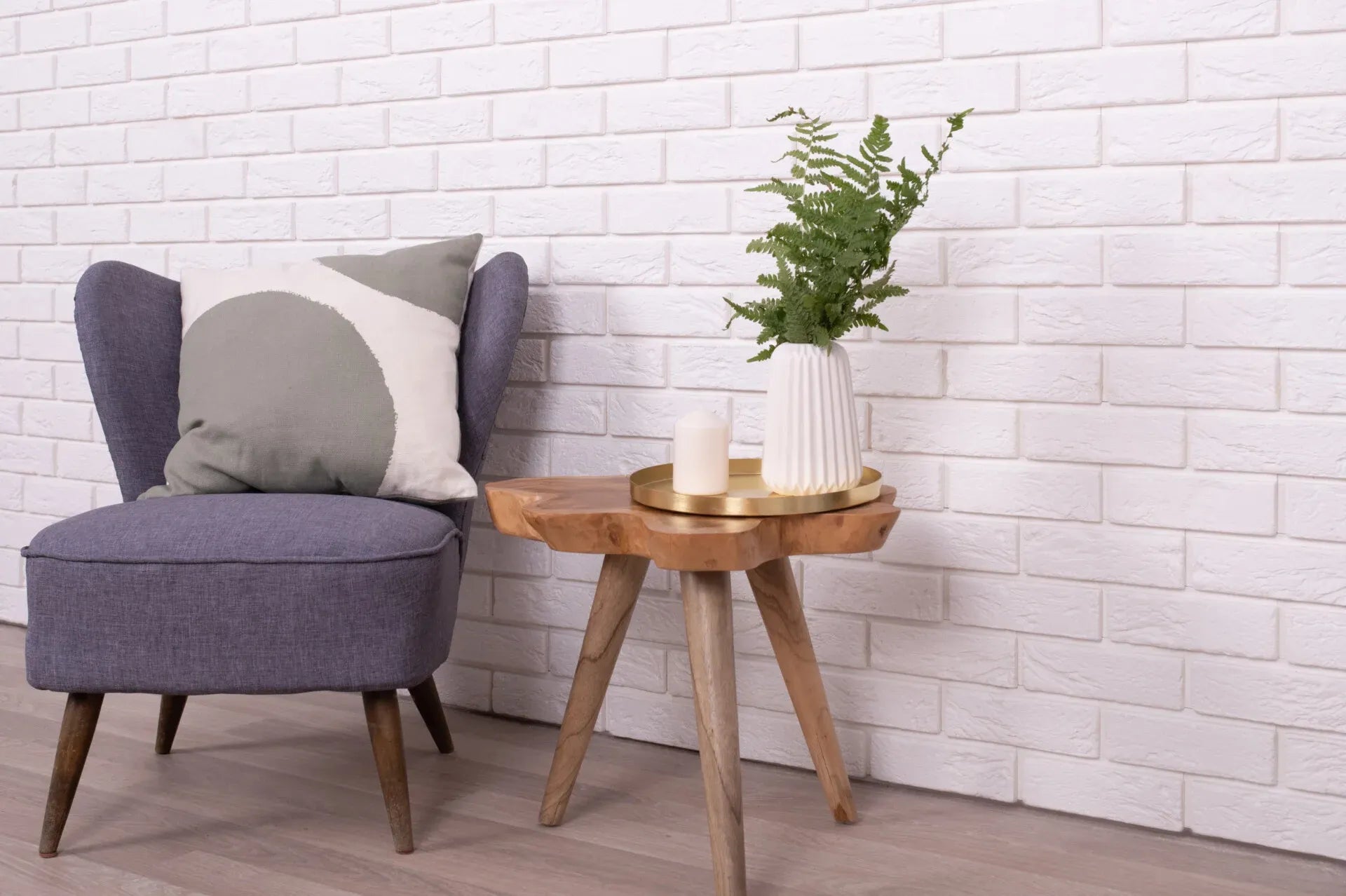 Brick Slips PARMA Gypsum Interior - Box feature wall Decormania UK
