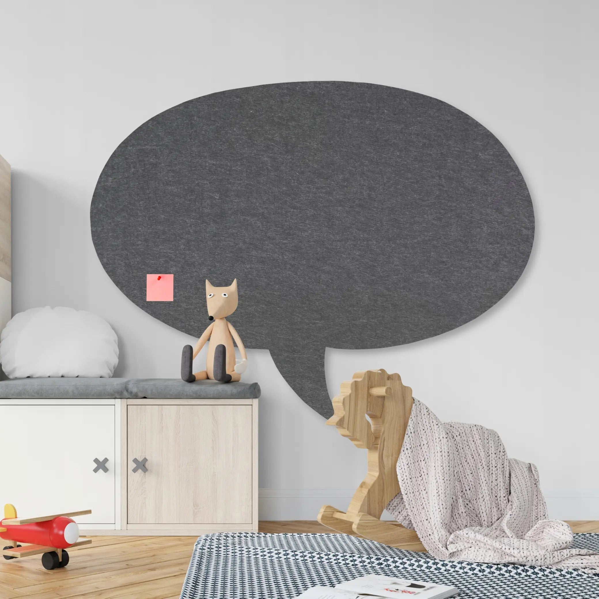 Bulletin Felt Pin Board - BUBBLE in childrens room interior Decormania UK