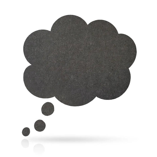 Bulletin Felt Pin Board - CLOUD on white background Decormania UK