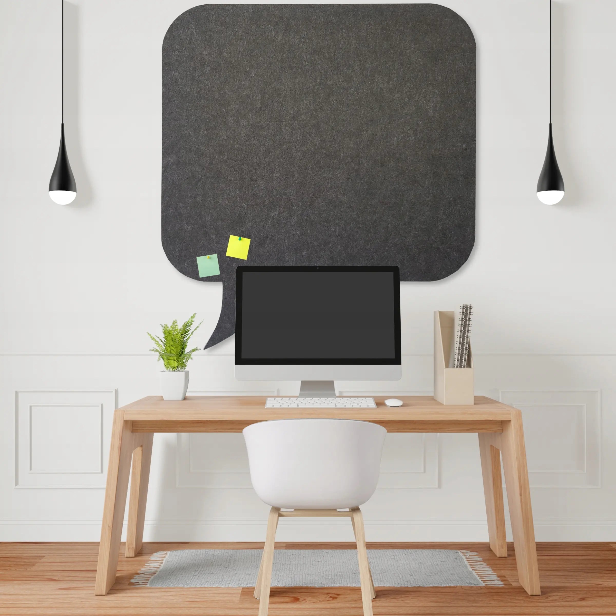 Bulletin Felt Pin Board - PANEL in office interior Decormania UK