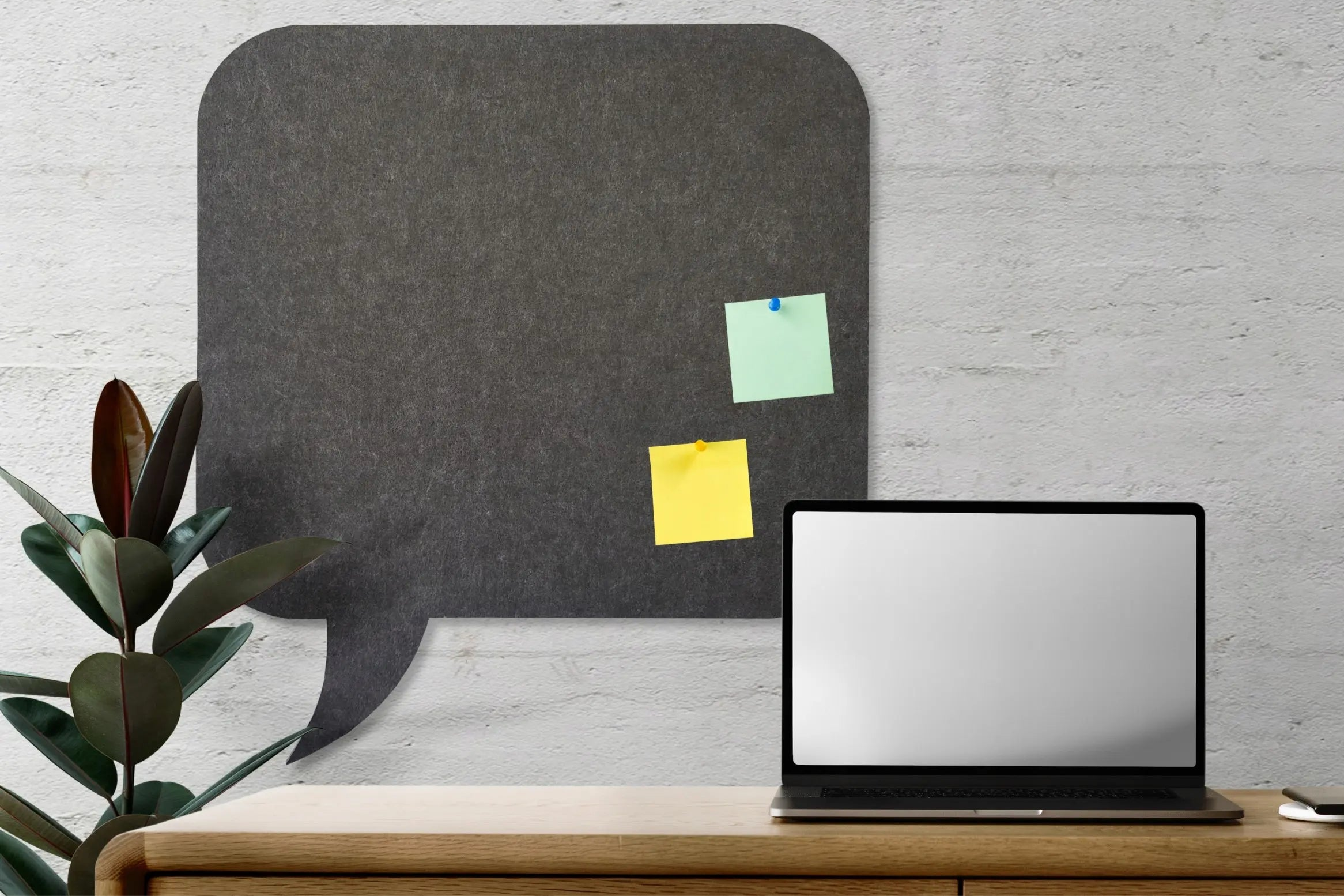 Bulletin Felt Pin Board - PANEL in office interior Decormania UK