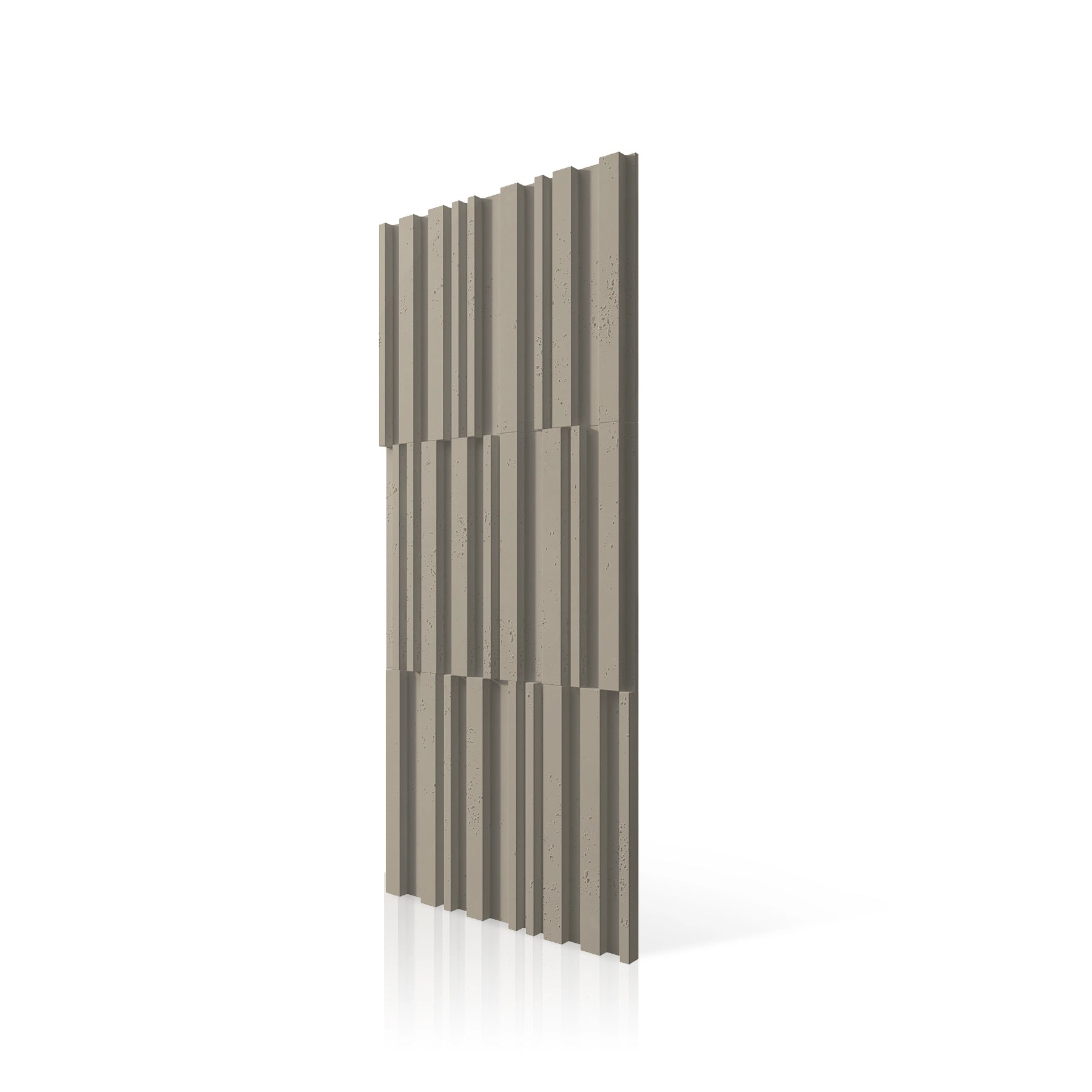 3D Concrete Wall Panels RIFT MIXED colour swatch on white background DecorMania UK