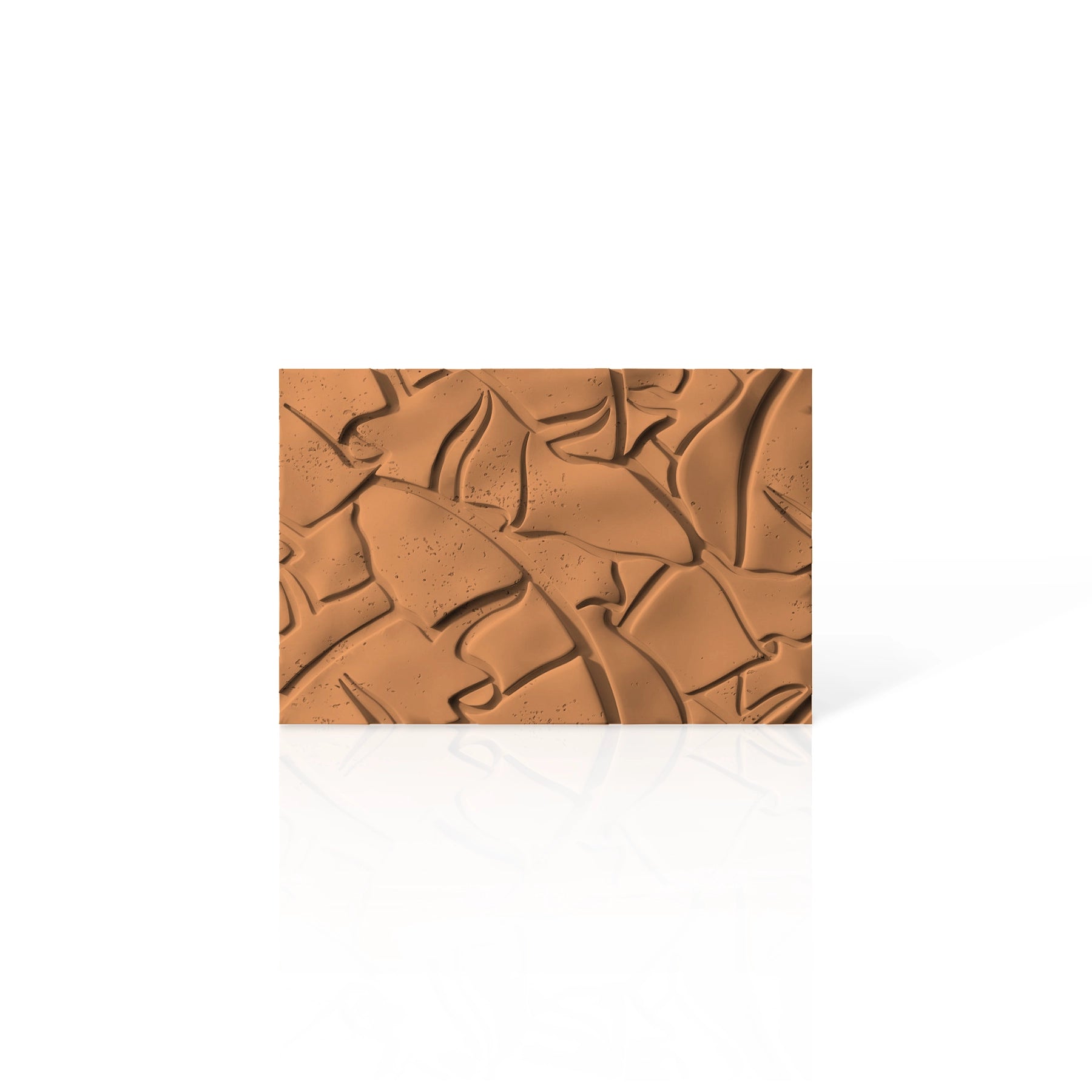 3D Concrete Wall Panels LEAF colour swatch on white background DecorMania UK