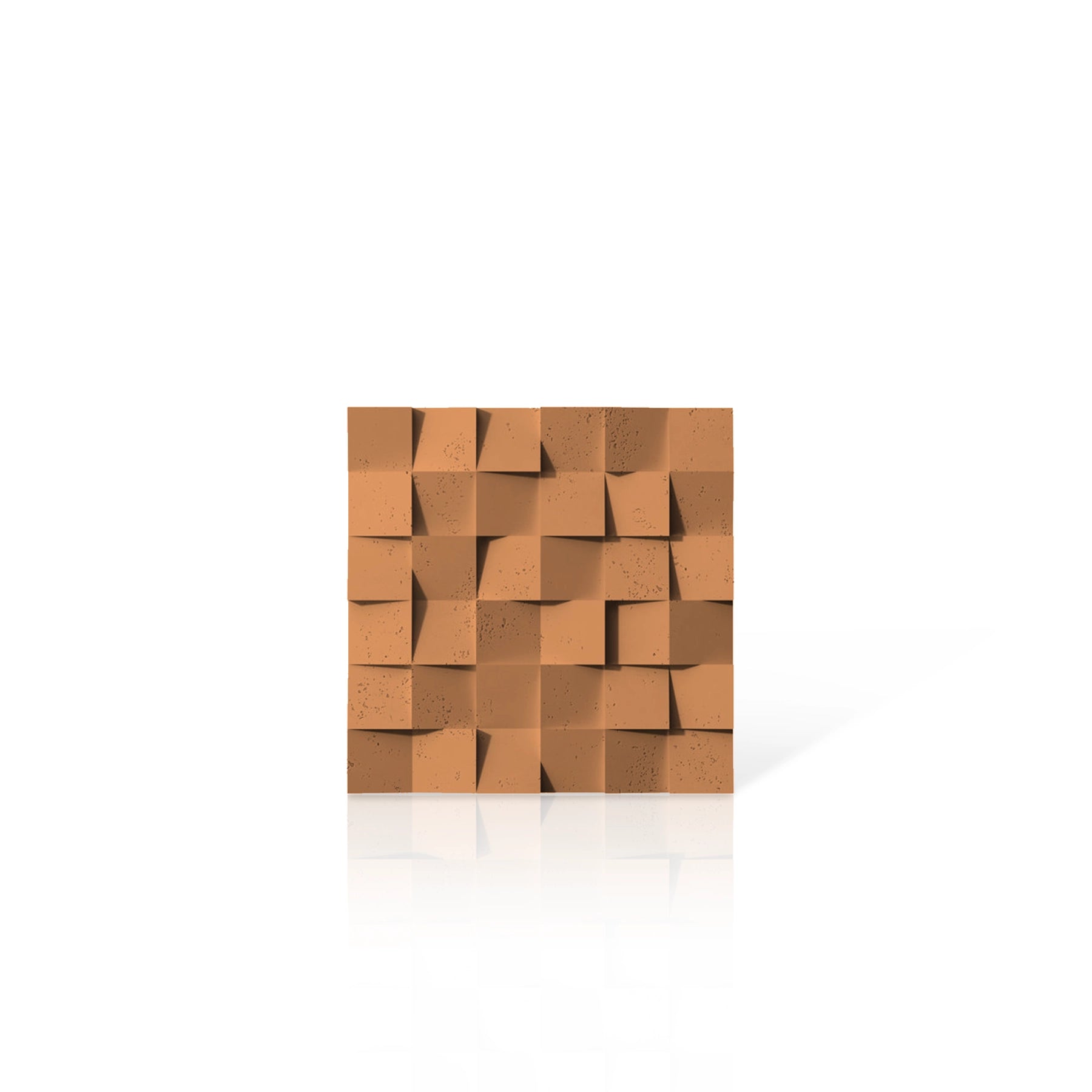 3D Concrete Wall Panels MULTISQUARES colour swatch on white background DecorMania UK