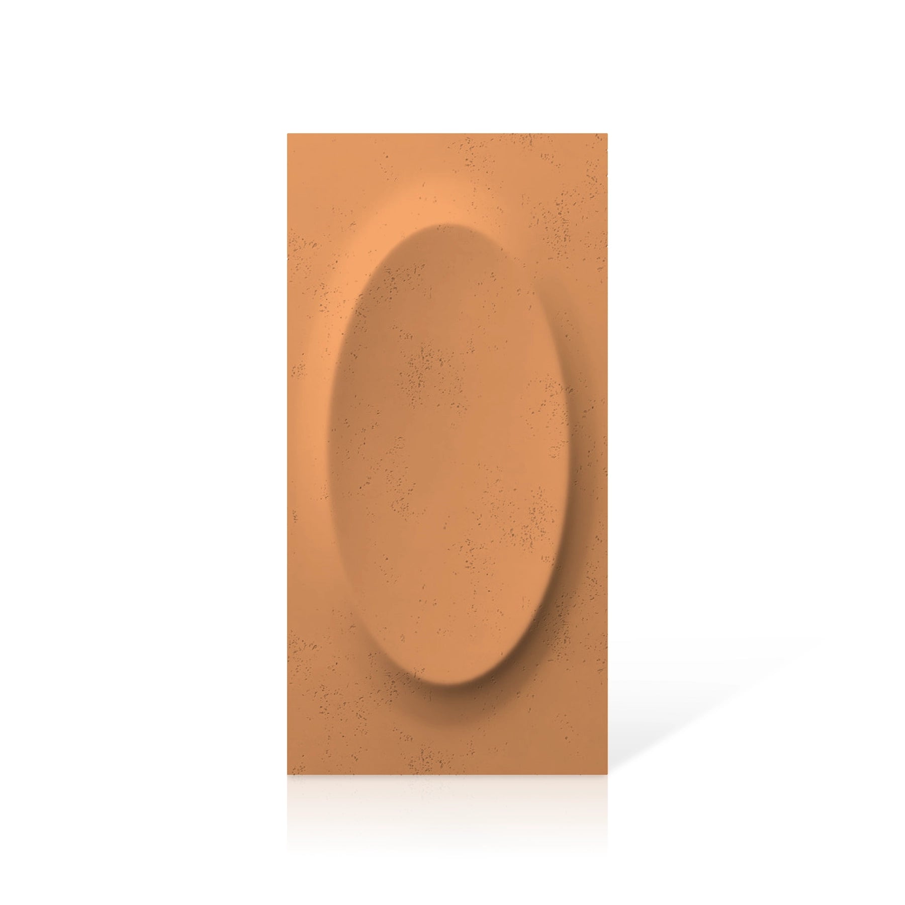3D Concrete Wall Panels OVAL colour swatch on white background DecorMania UK