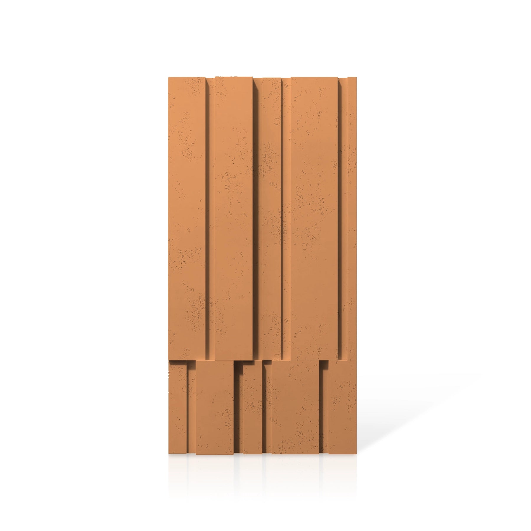 3D Concrete Wall Panels ROOFTOPS colour swatch on white background DecorMania UK