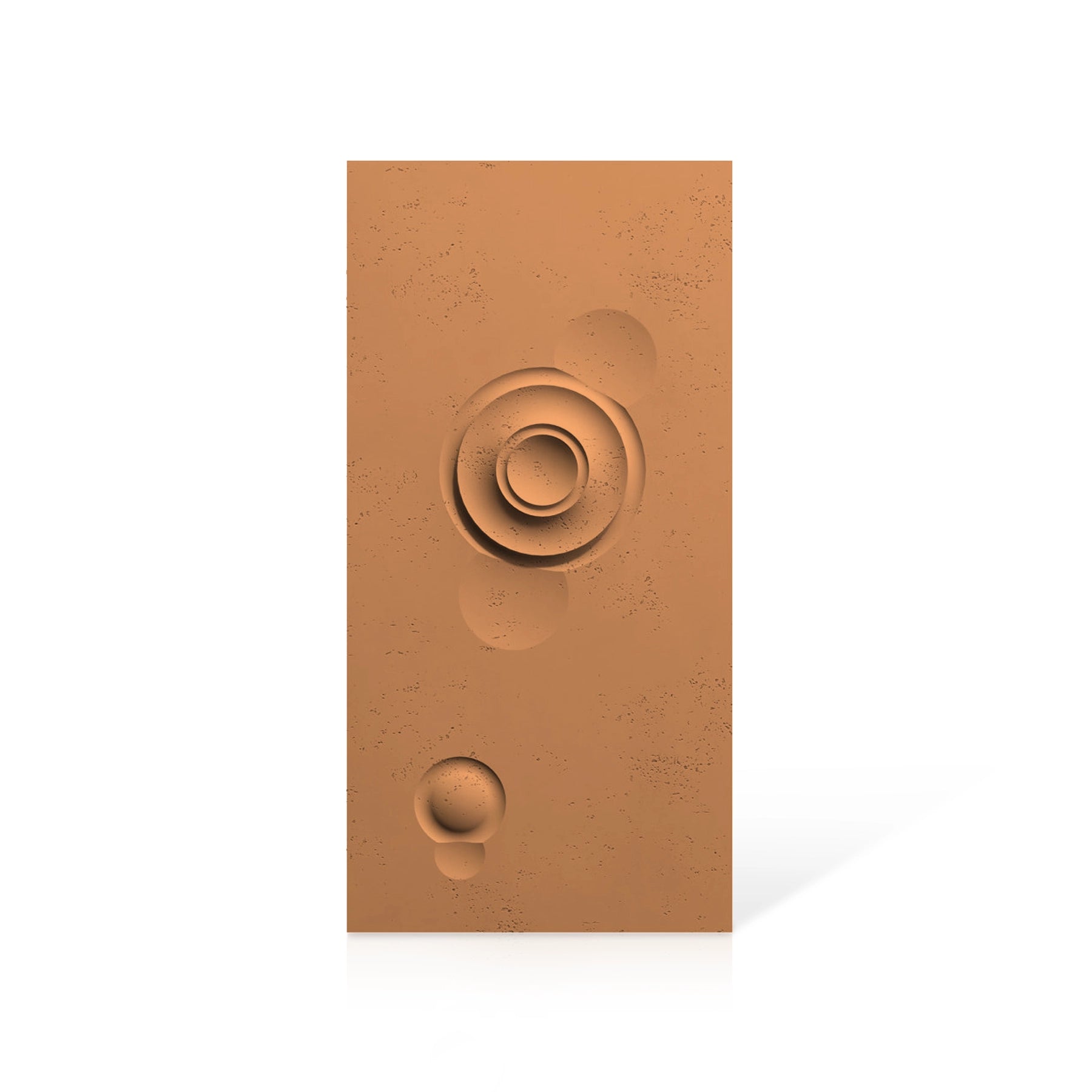 3D Concrete Wall Panels MOONS Models A&B colour swatch on white background DecorMania UK