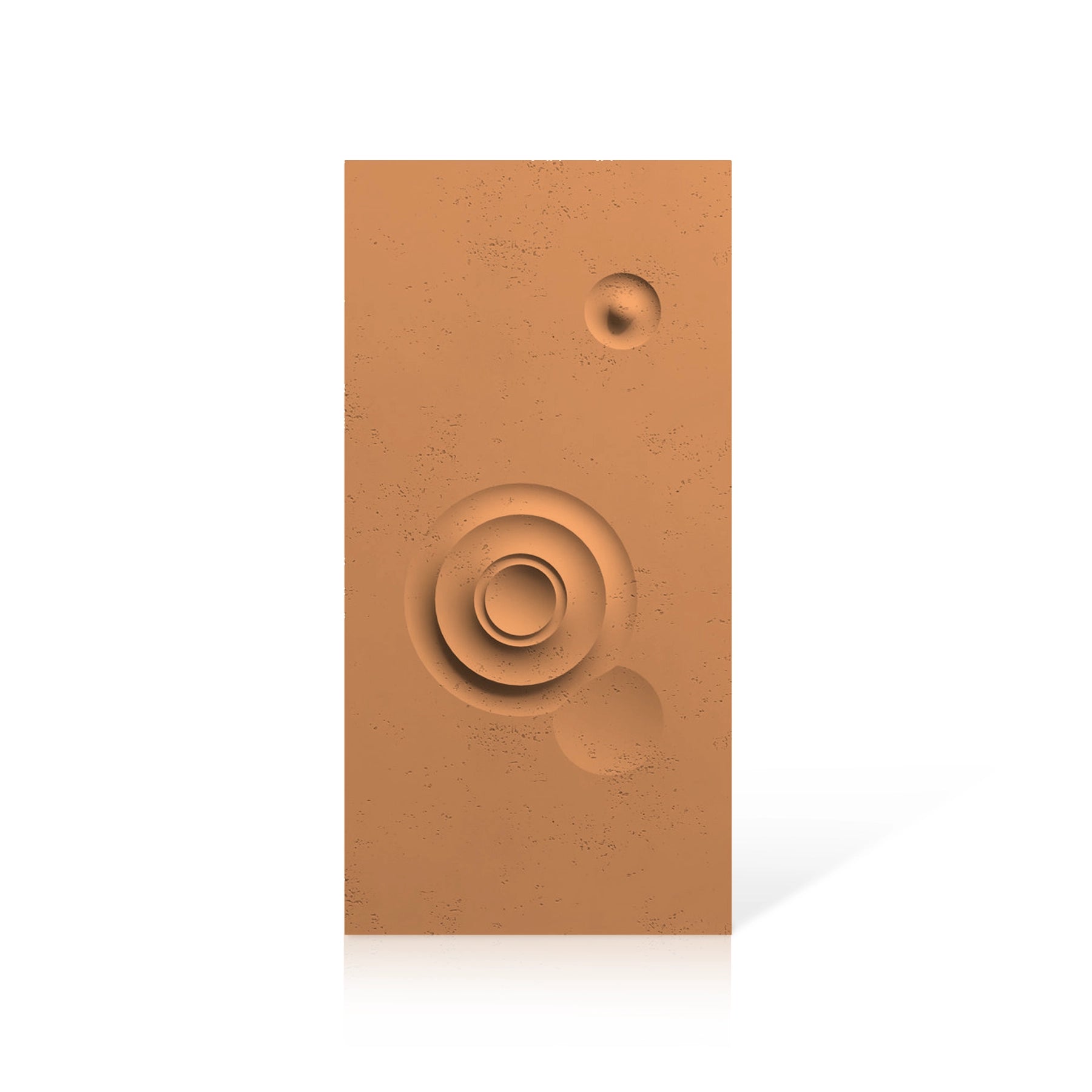 3D Concrete Wall Panels MOONS Models C&D colour swatch on white background DecorMania UK