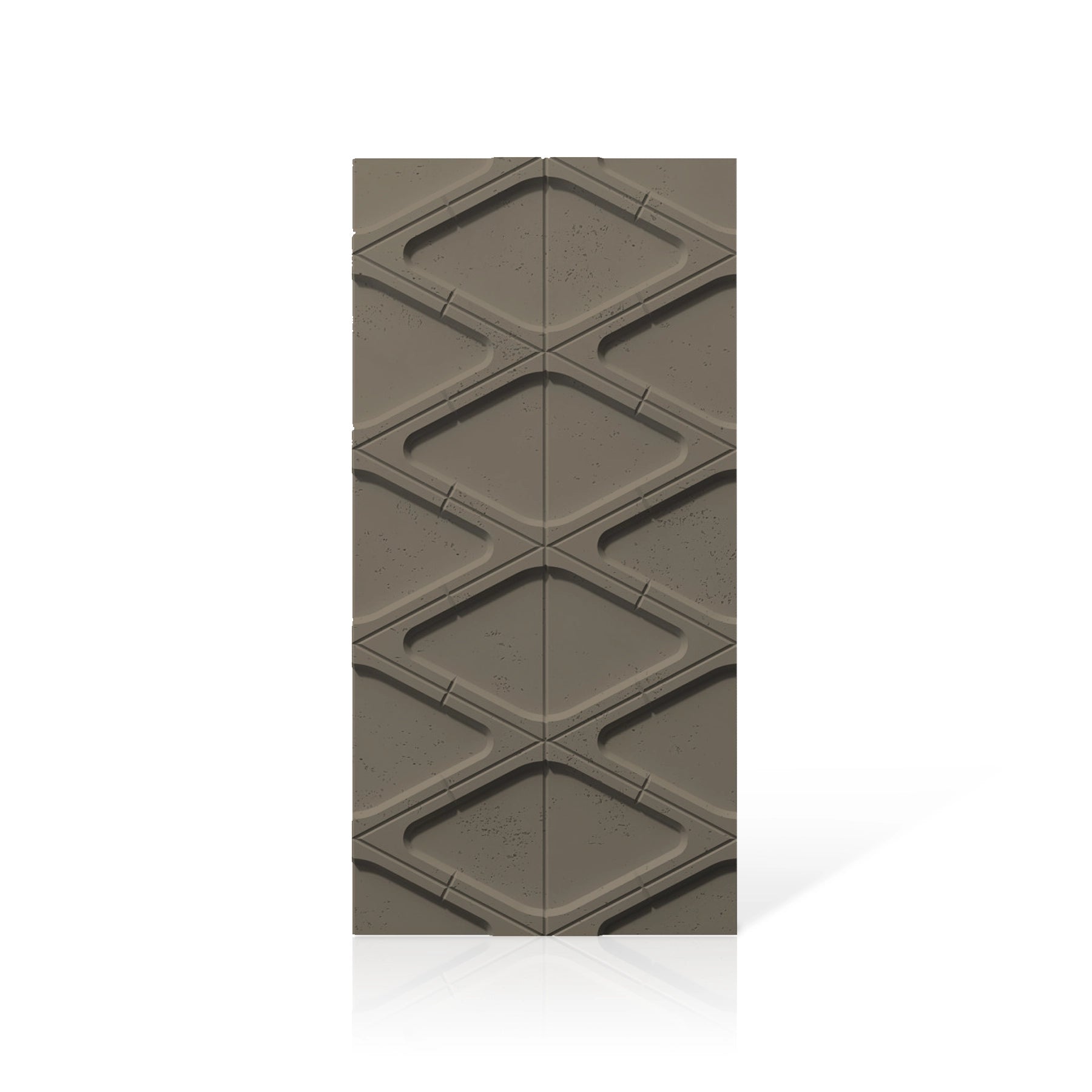 3D Concrete Wall Panels DIAMONDS colour swatch on white background DecorMania UK