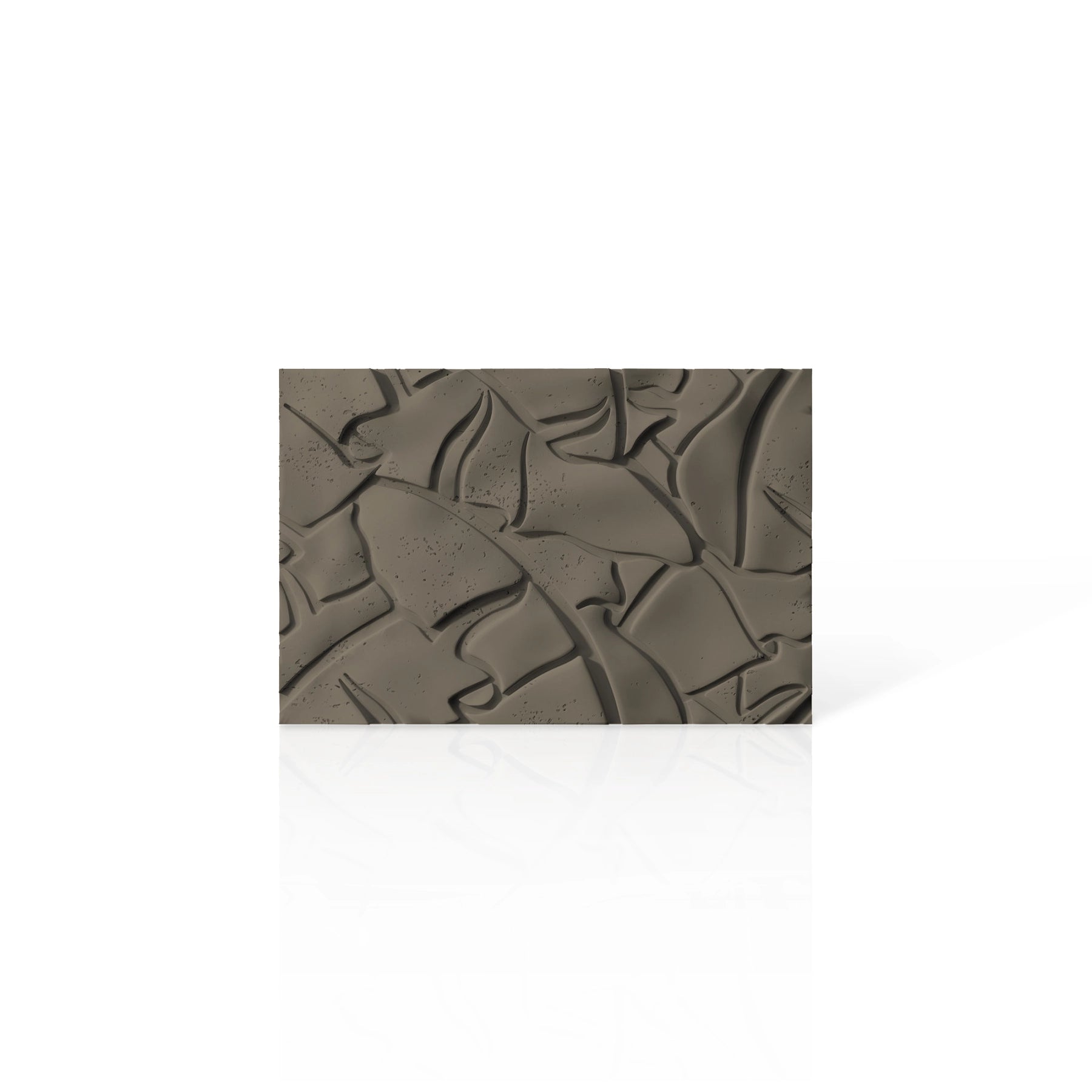 3D Concrete Wall Panels LEAF colour swatch on white background DecorMania UK