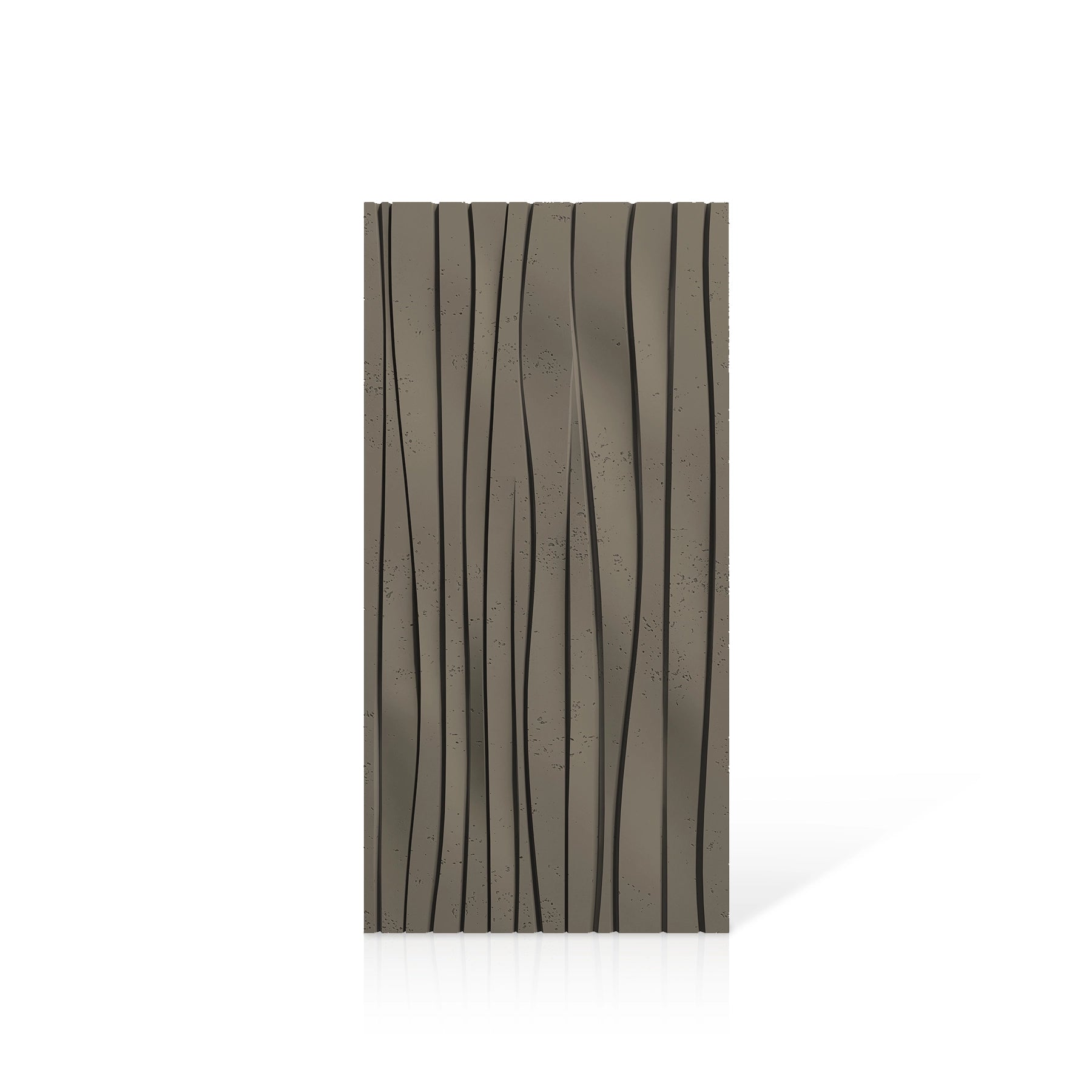 3D Concrete Wall Panels WAVES colour swatch on white background DecorMania UK