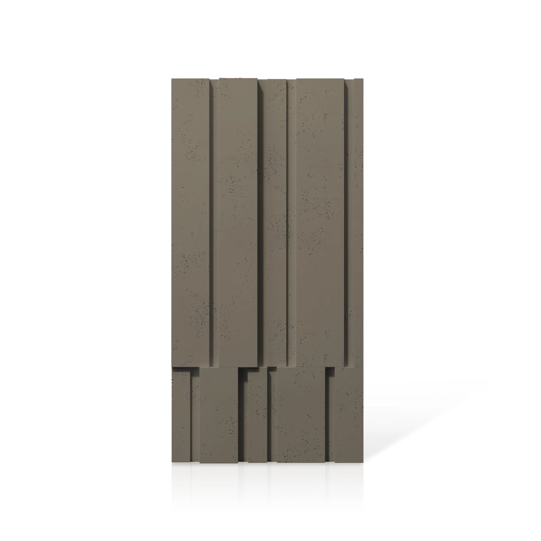 3D Concrete Wall Panels ROOFTOPS colour swatch on white background DecorMania UK