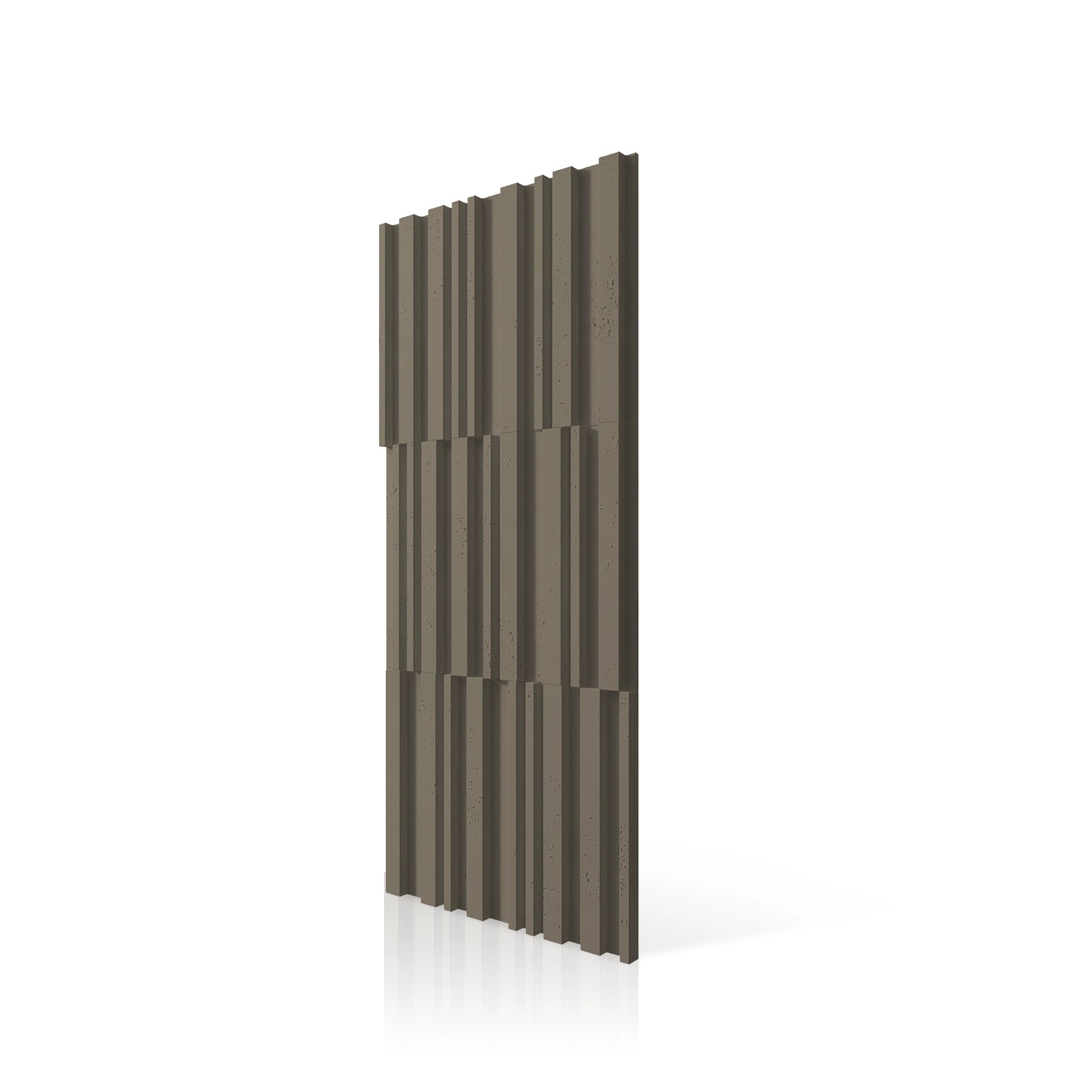 3D Concrete Wall Panels RIFT MIXED colour swatch on white background DecorMania UK