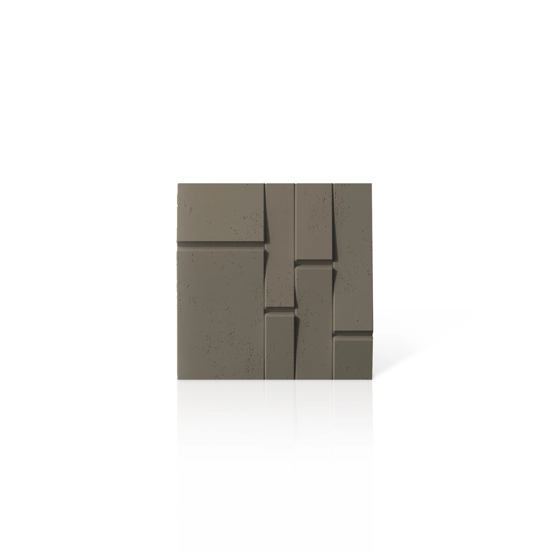 3D Concrete Wall Panels BREAK OUT colour swatch on white background DecorMania UK