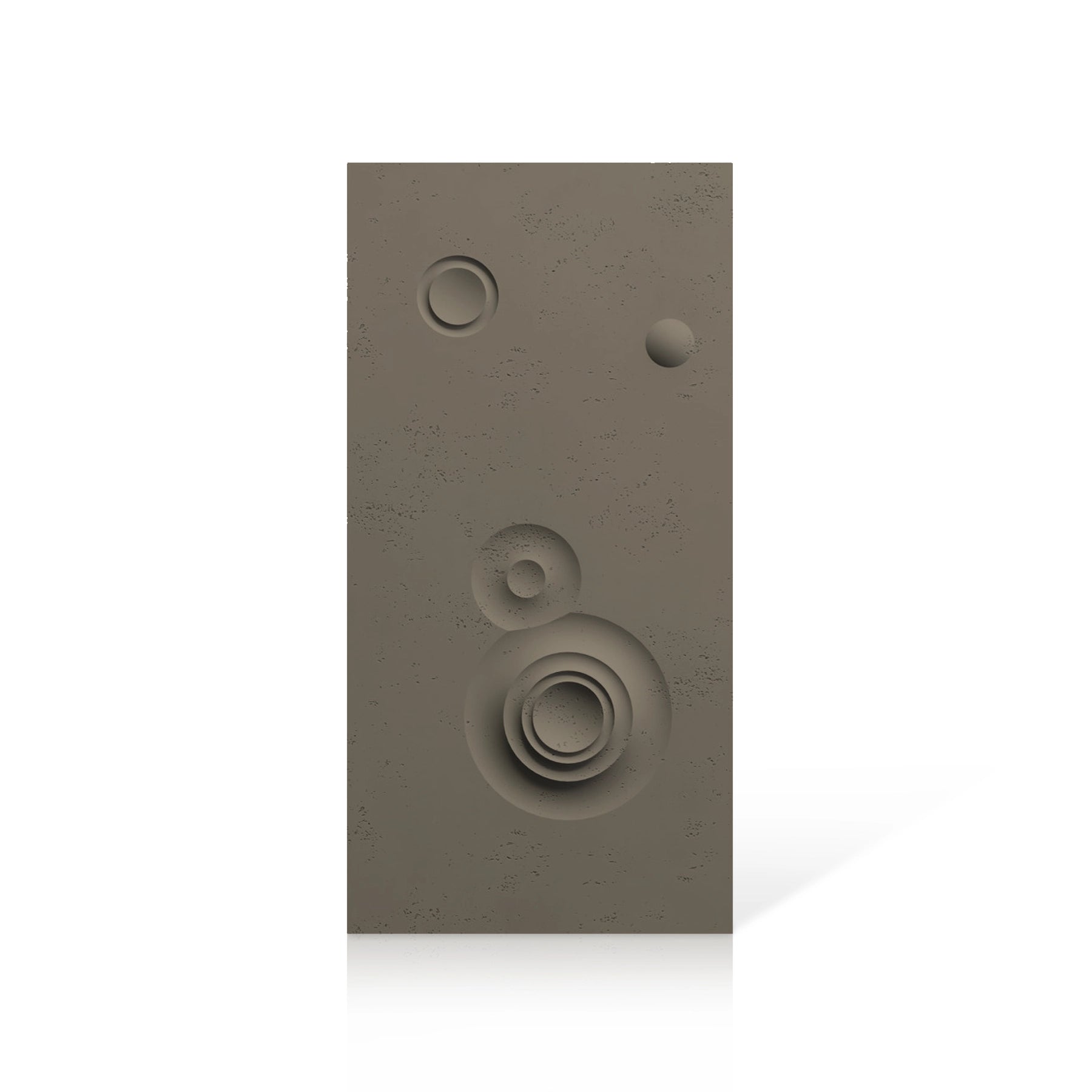 3D Concrete Wall Panels MOONS Models C&D colour swatch on white background DecorMania UK