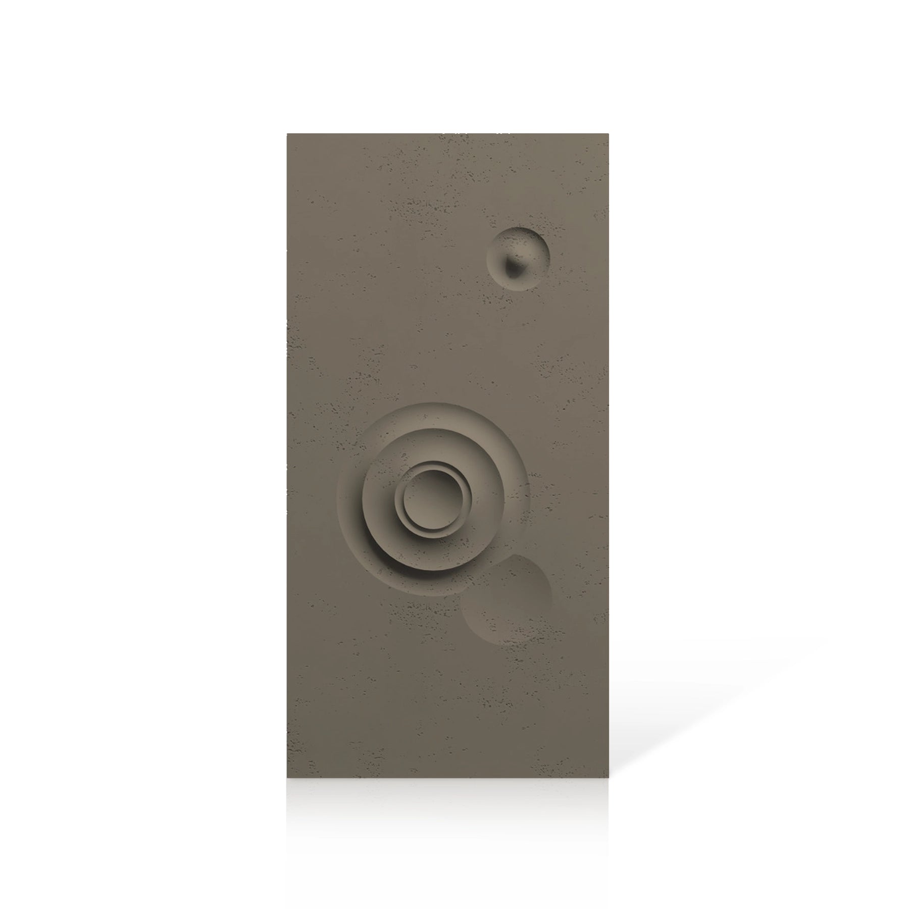 3D Concrete Wall Panels MOONS Models C&D colour swatch on white background DecorMania UK