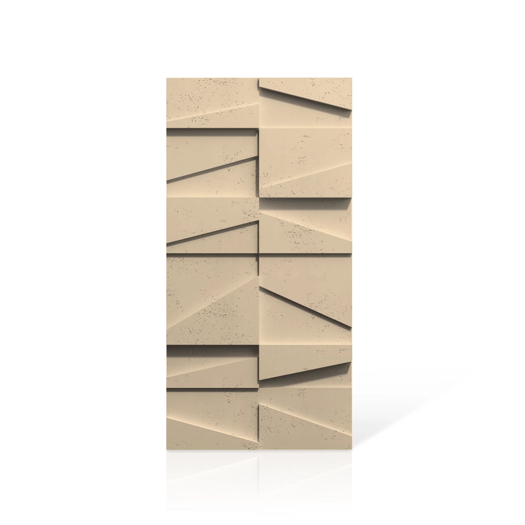 3D Concrete Wall Panels MULTI BOOKCASE colour swatch on white background DecorMania UK